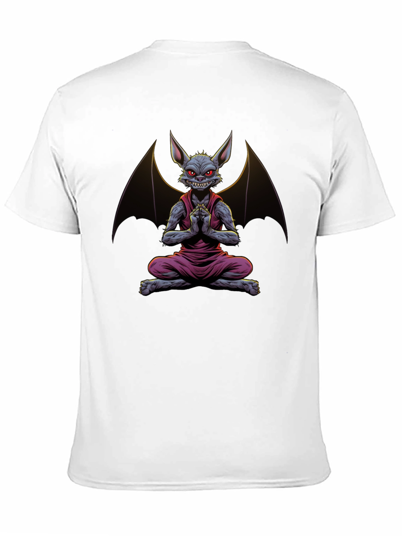 Bat Meditation T-Shirt - Mens Black Tee