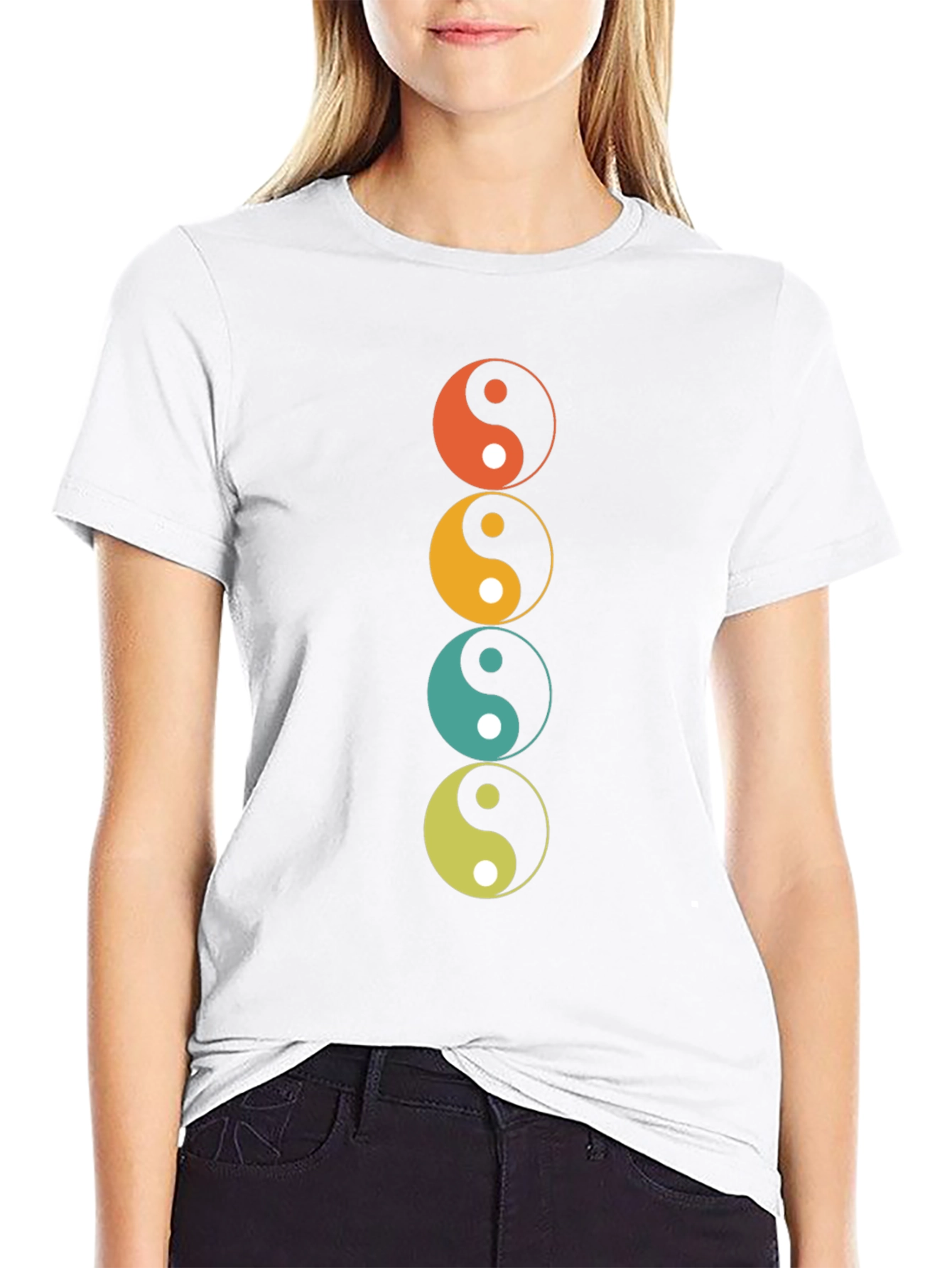 Yin Yang T-Shirt Retro Style