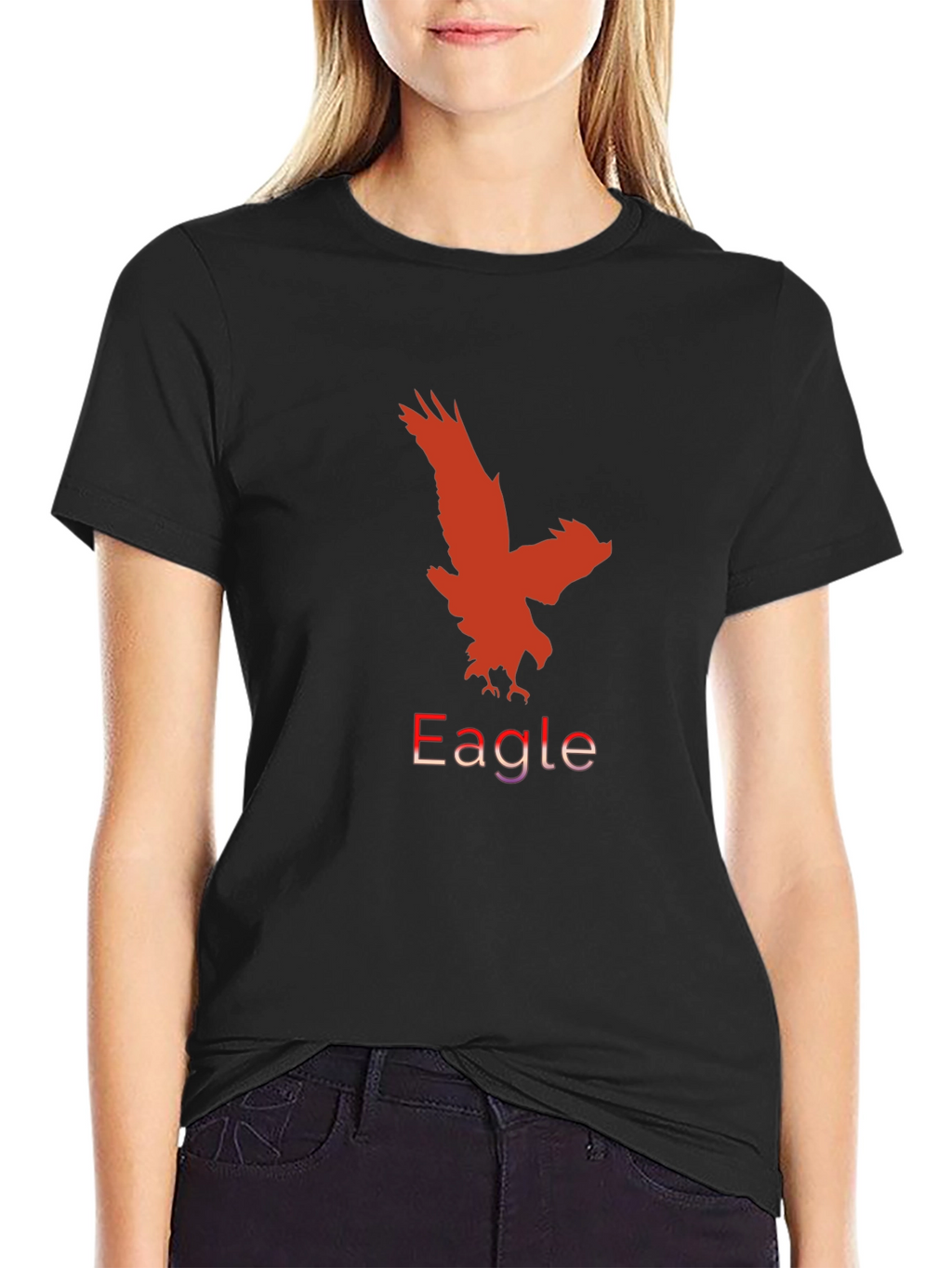 Black Eagle Graphic Tee for Men