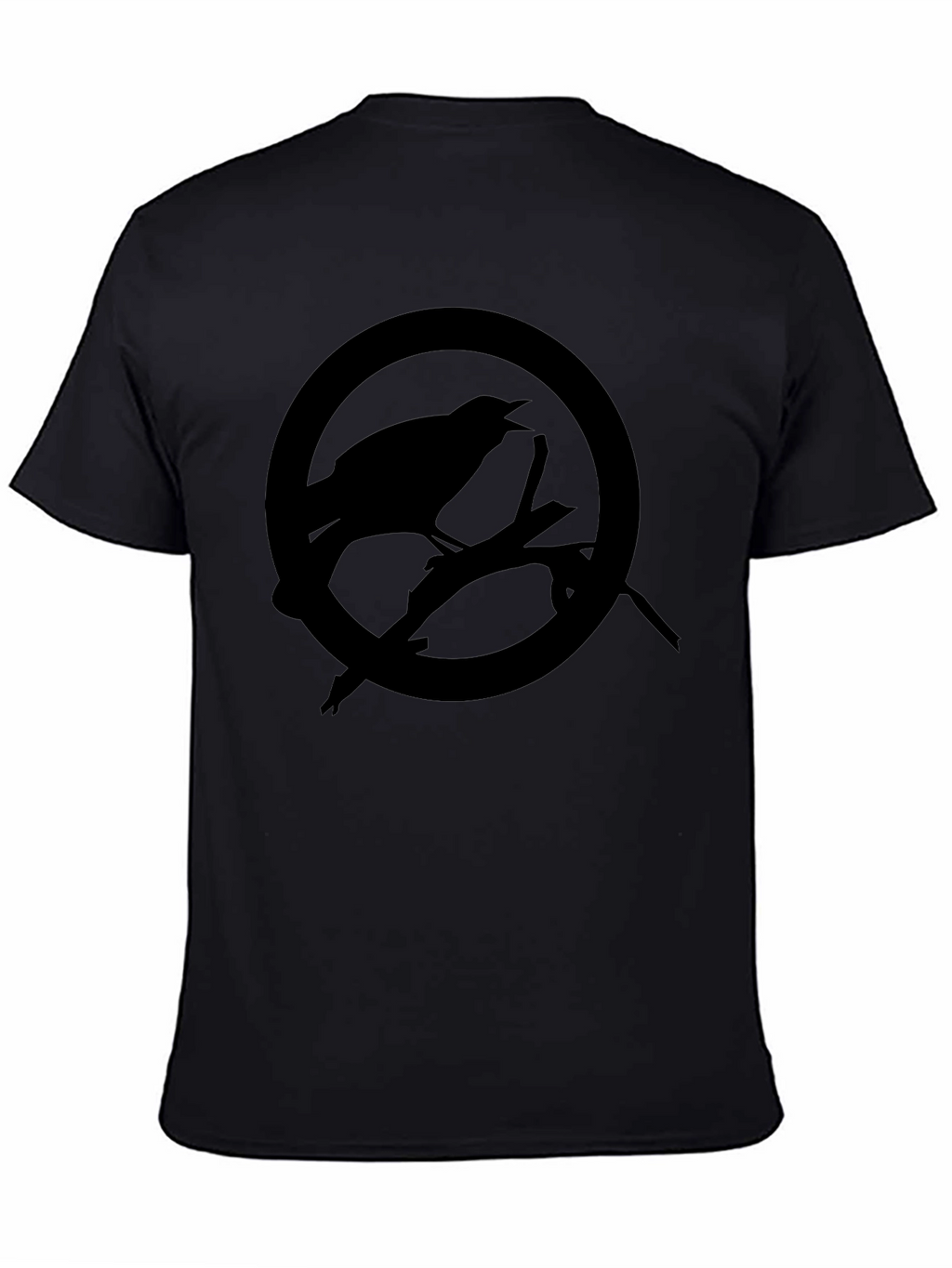 Raven Circle Graphic Tee - Mens Black T-Shirt