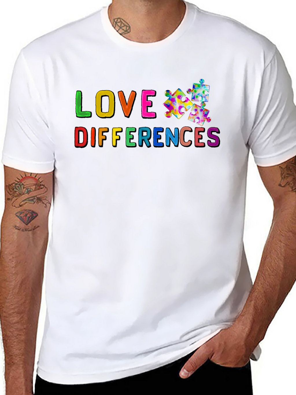 Love Differences Autism Awareness T-Shirt