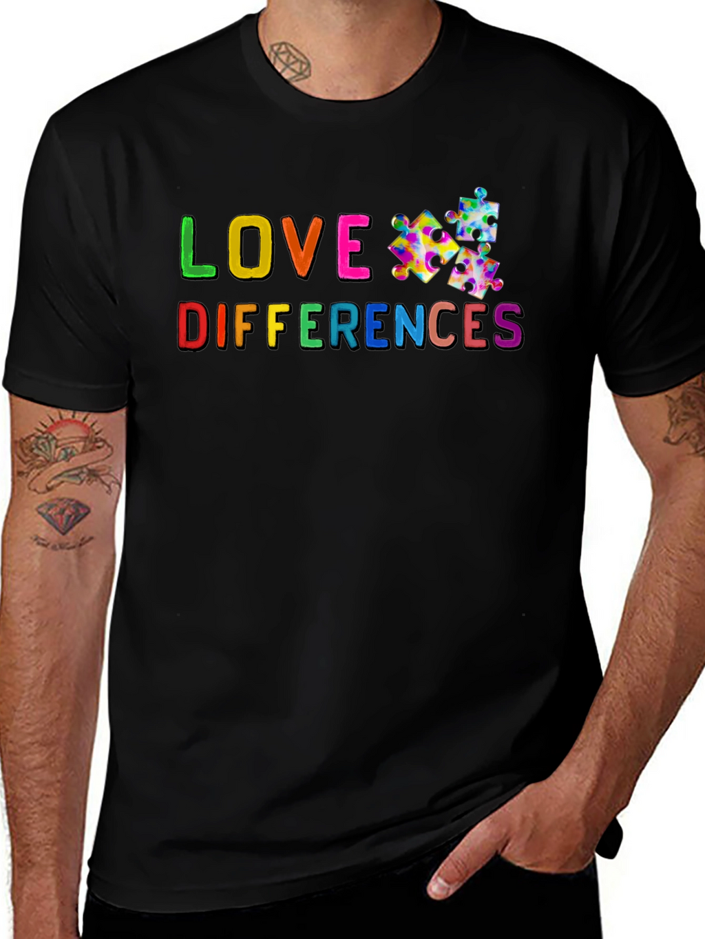 Love Differences Autism Awareness T-Shirt