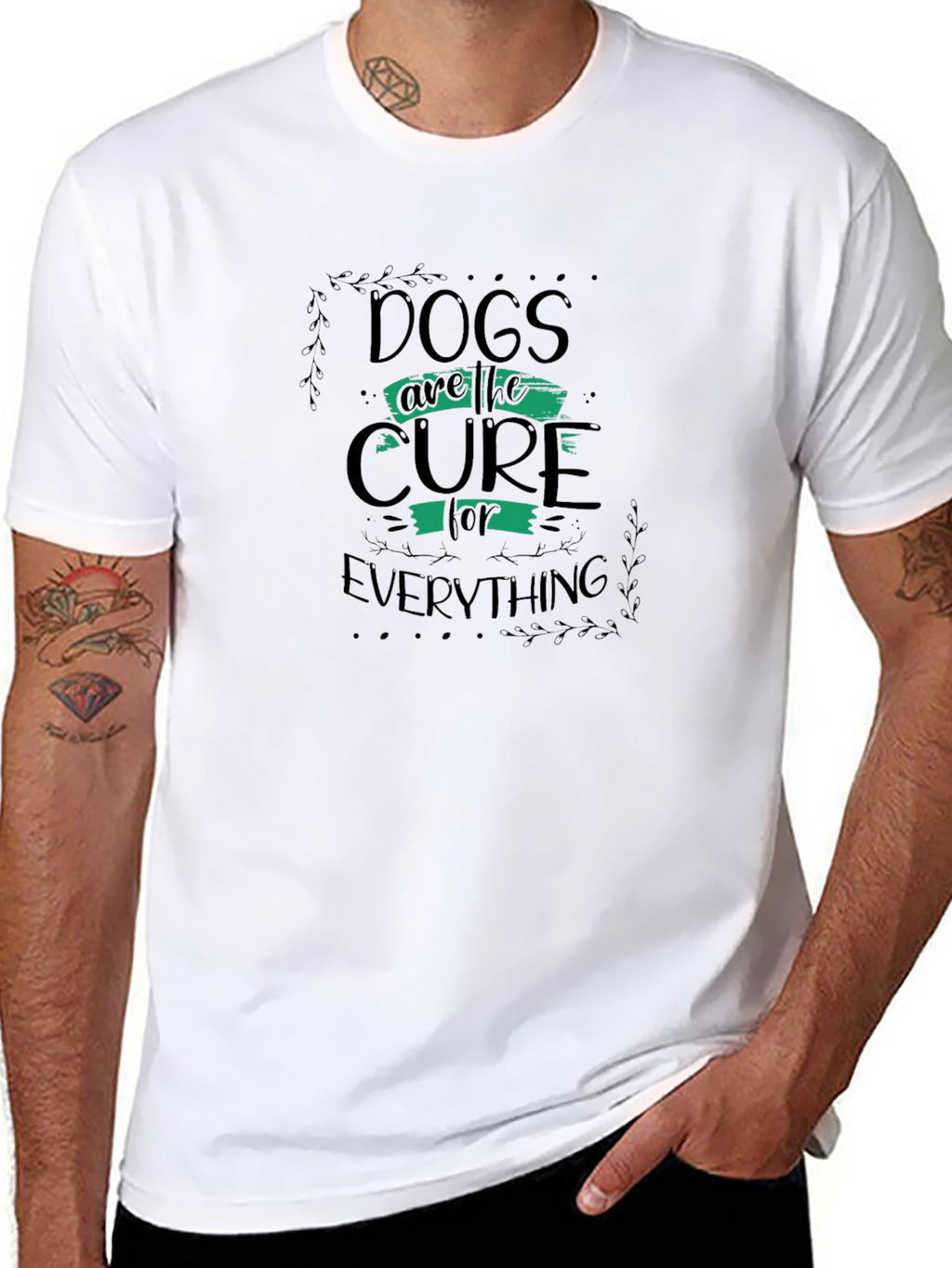 Dogs Are The Cure Graphic T-Shirt