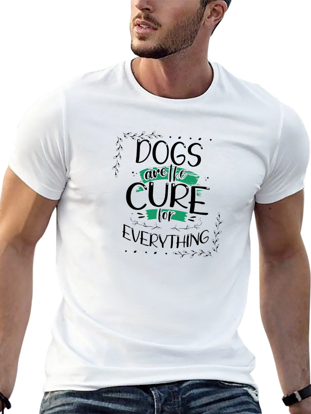 Dogs Are The Cure Graphic T-Shirt