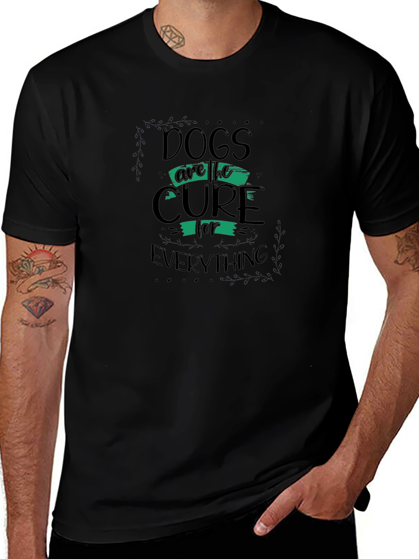 Dogs Are The Cure Graphic T-Shirt