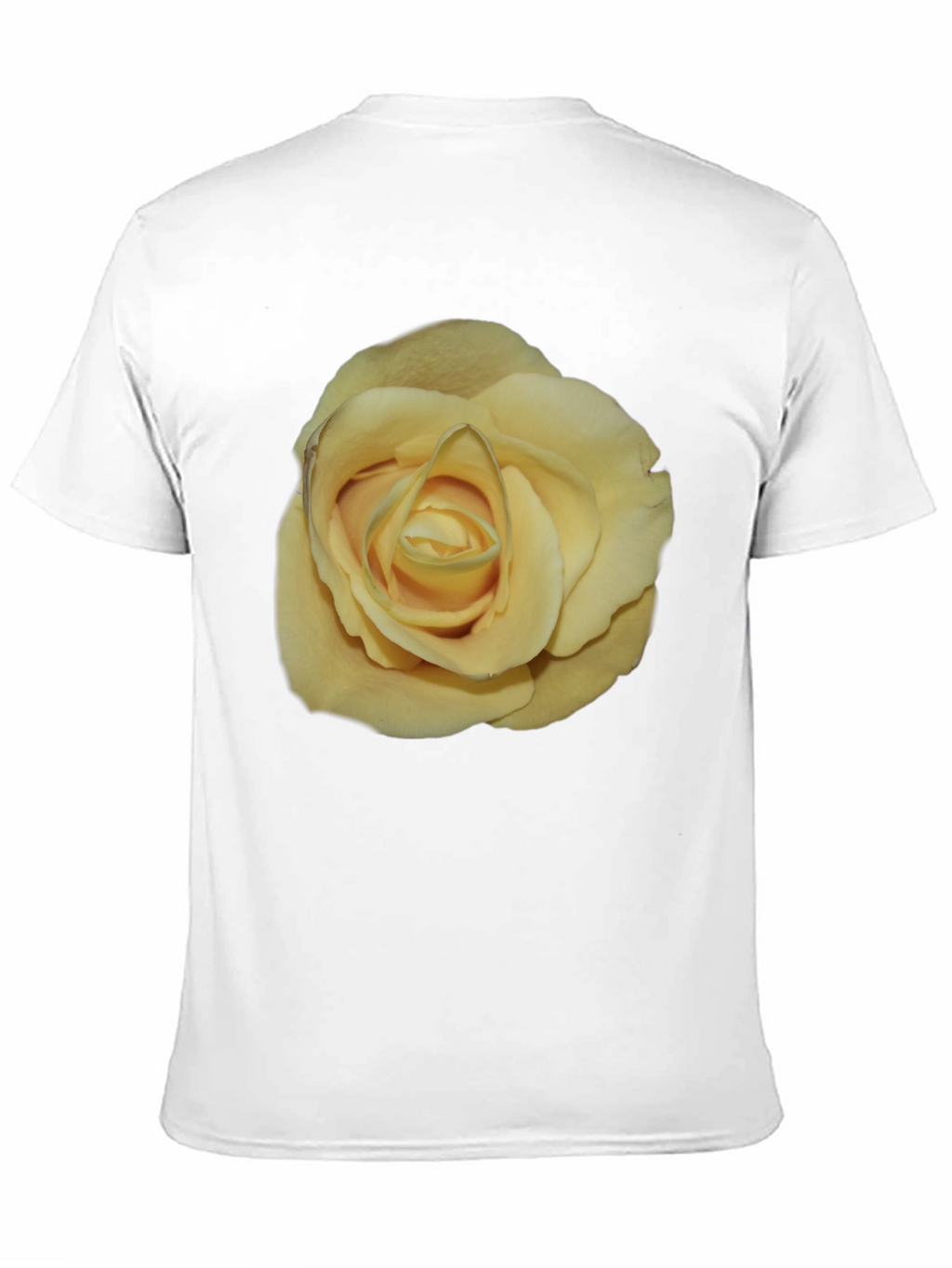 Yellow Rose Graphic Black T-Shirt