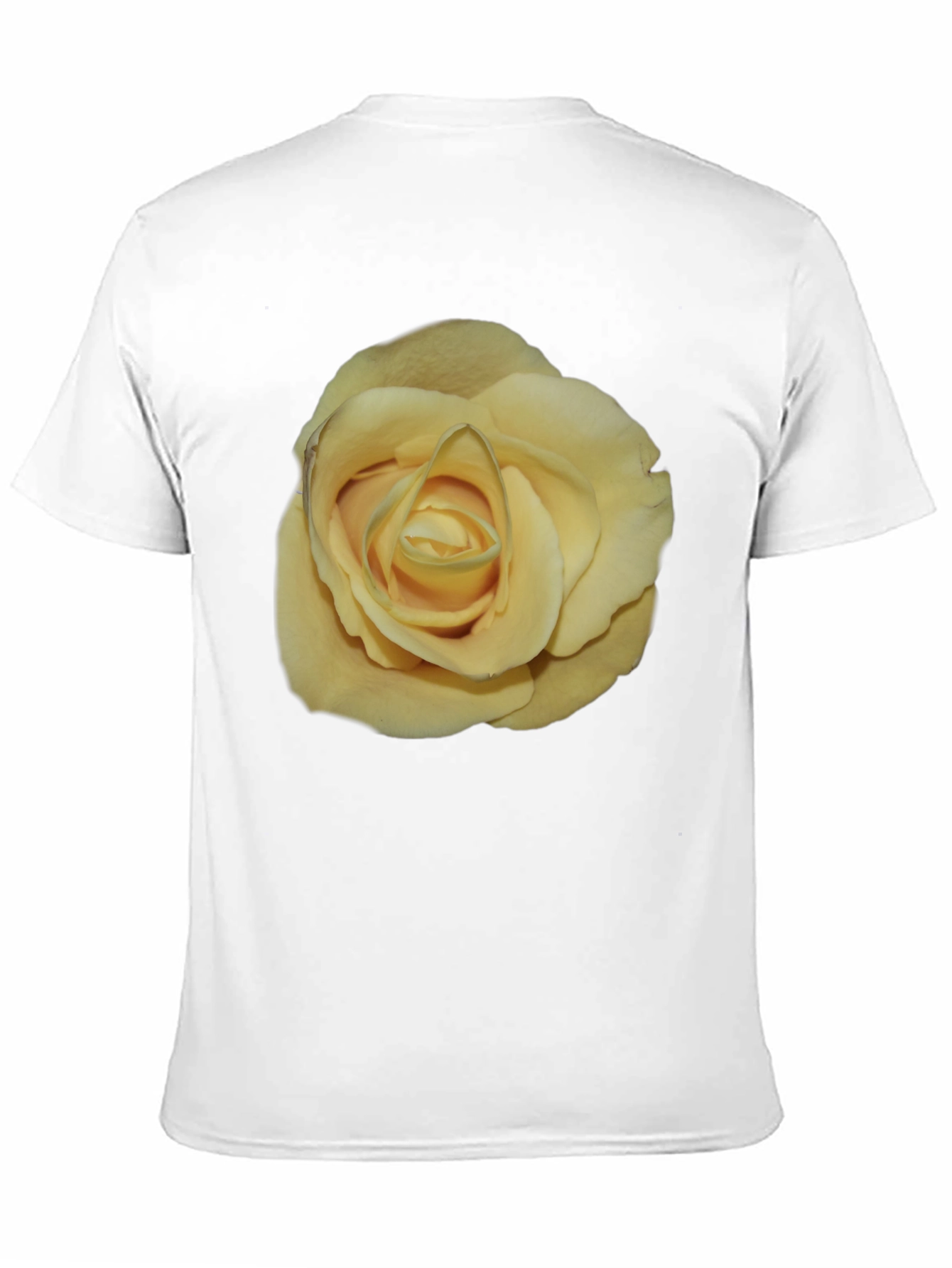 Yellow Rose Graphic Black T-Shirt