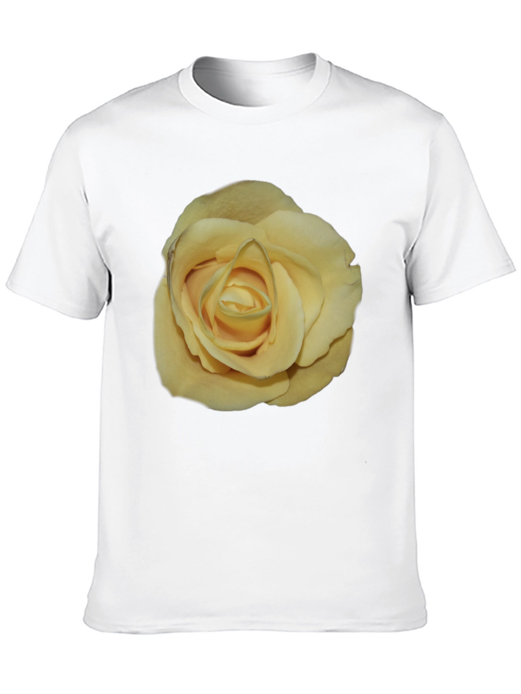 Yellow Rose Graphic Black T-Shirt