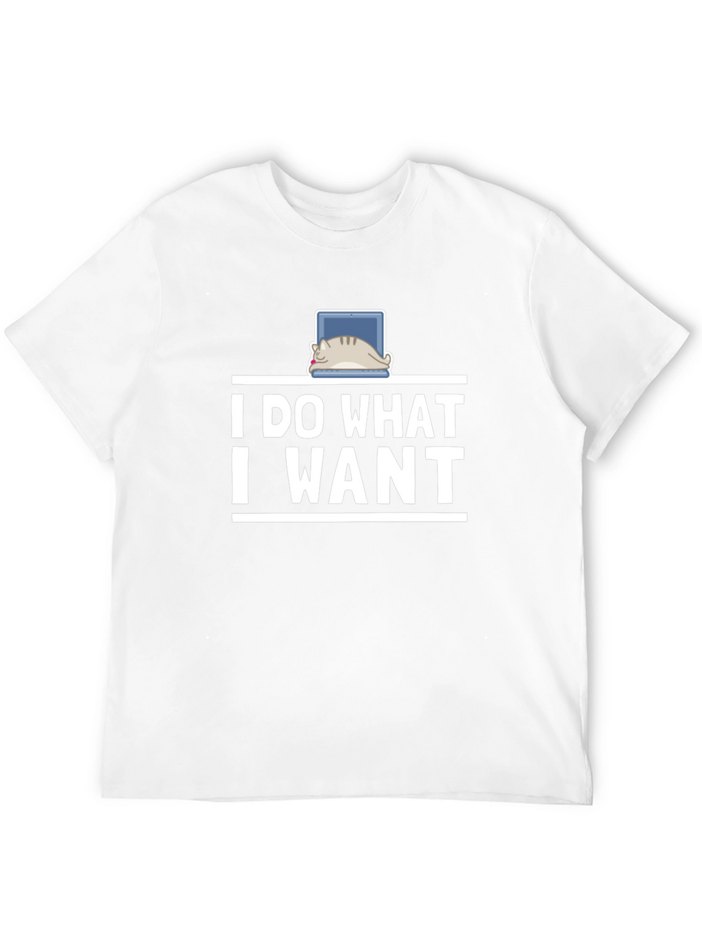 I Do What I Want Cat Laptop T-Shirt