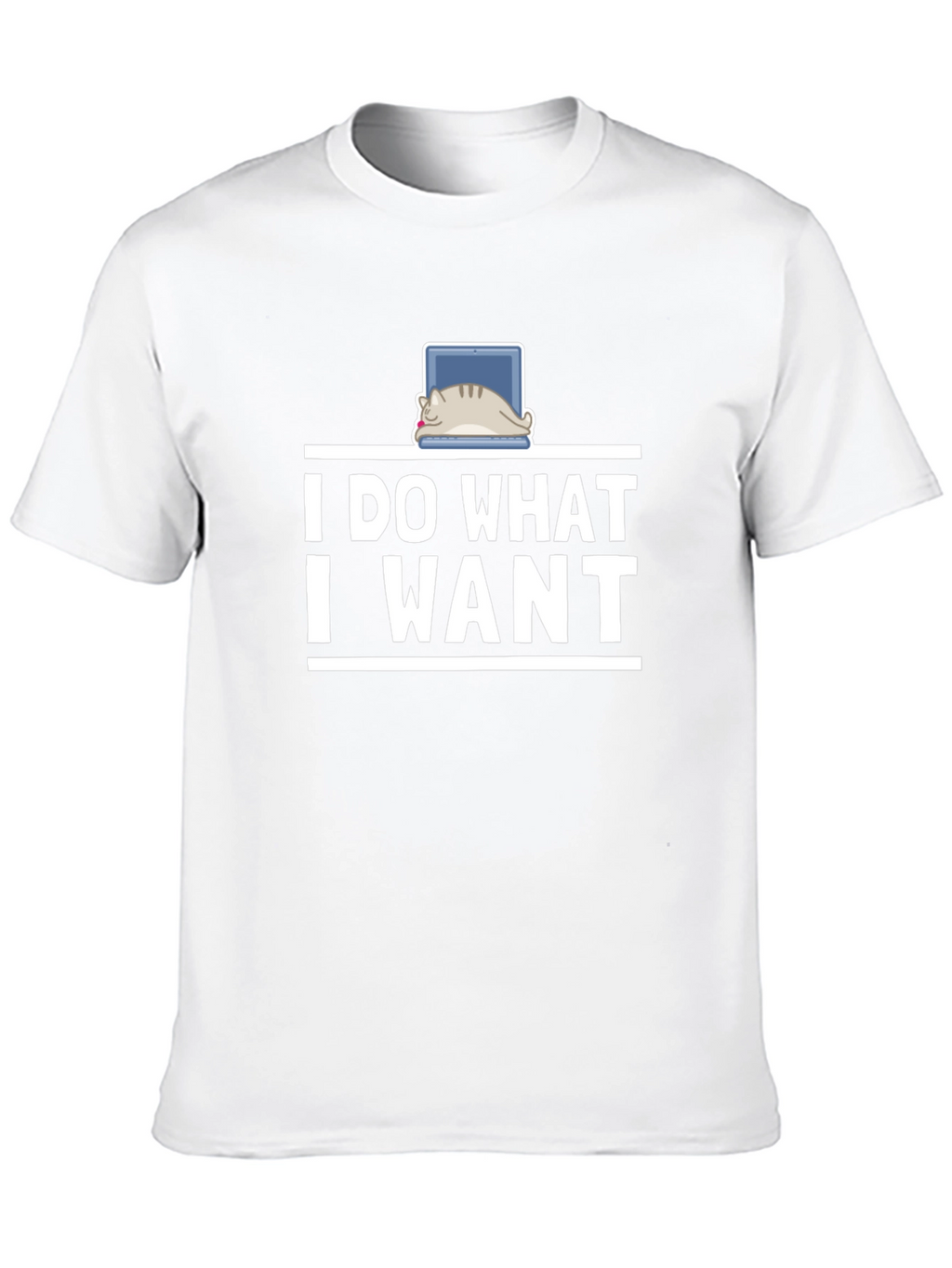 I Do What I Want Cat Laptop T-Shirt