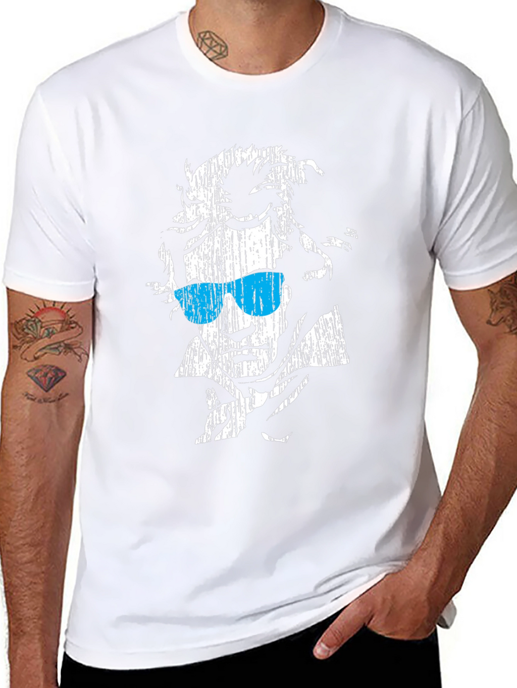 Cool Beethoven Graphic Print Black T-Shirt