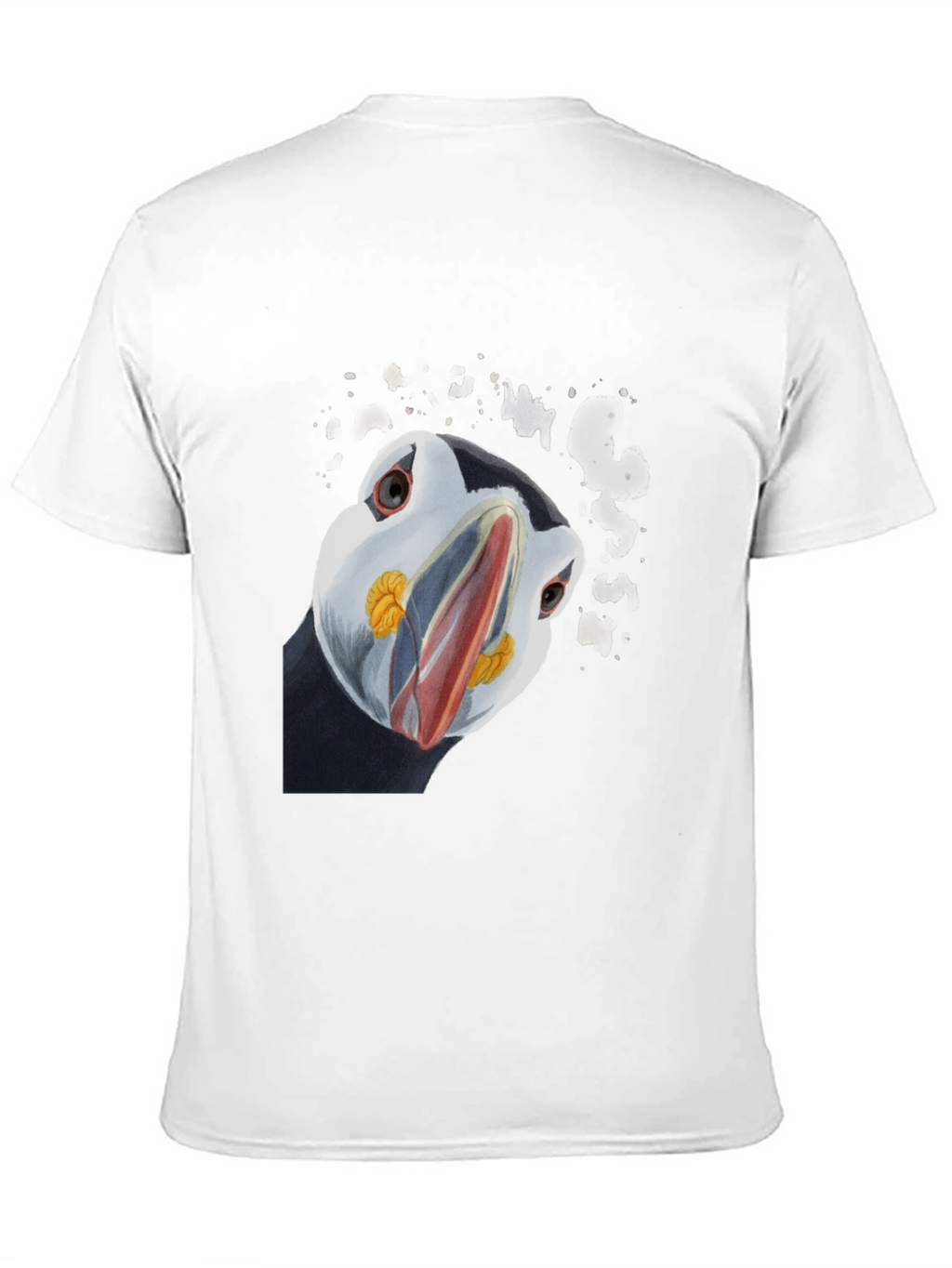Puffin Stare Mens Black Graphic Tee