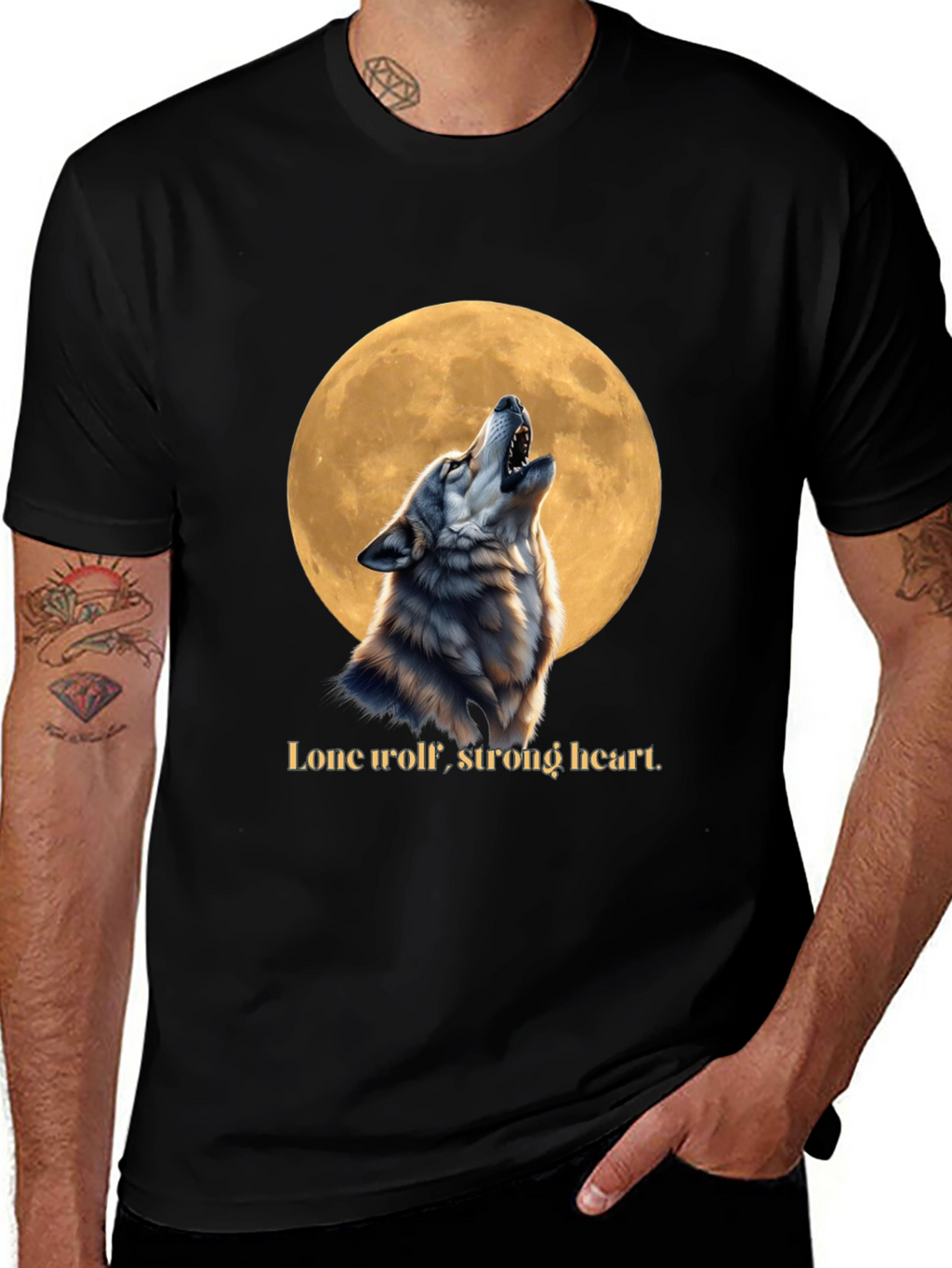 Lone Wolf Strong Heart T-Shirt