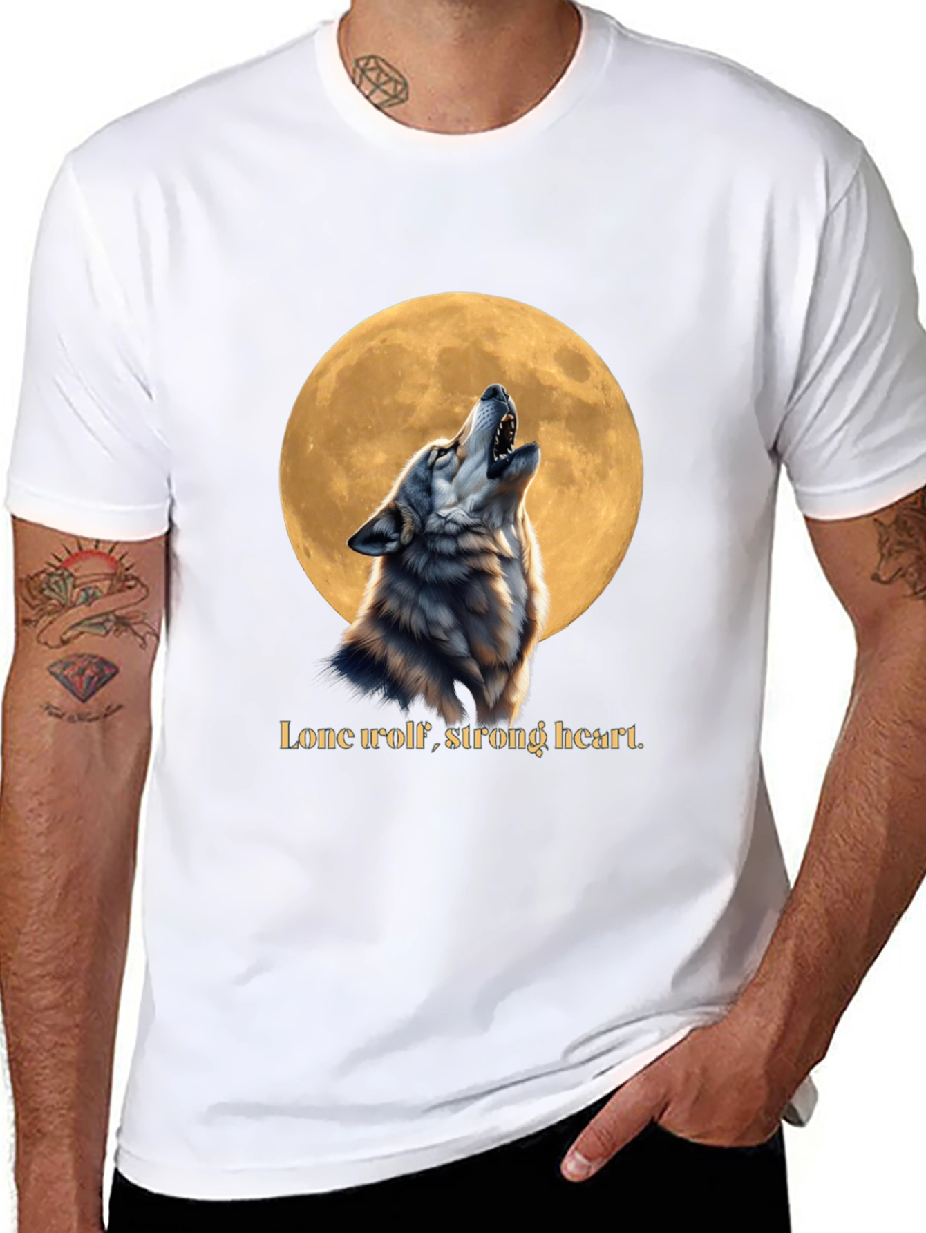 Lone Wolf Strong Heart T-Shirt