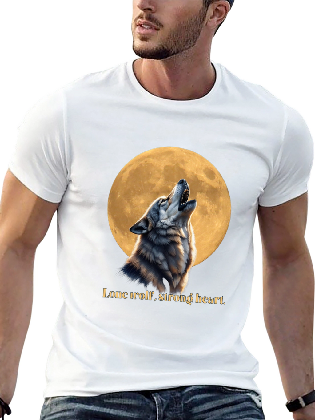 Lone Wolf Strong Heart T-Shirt
