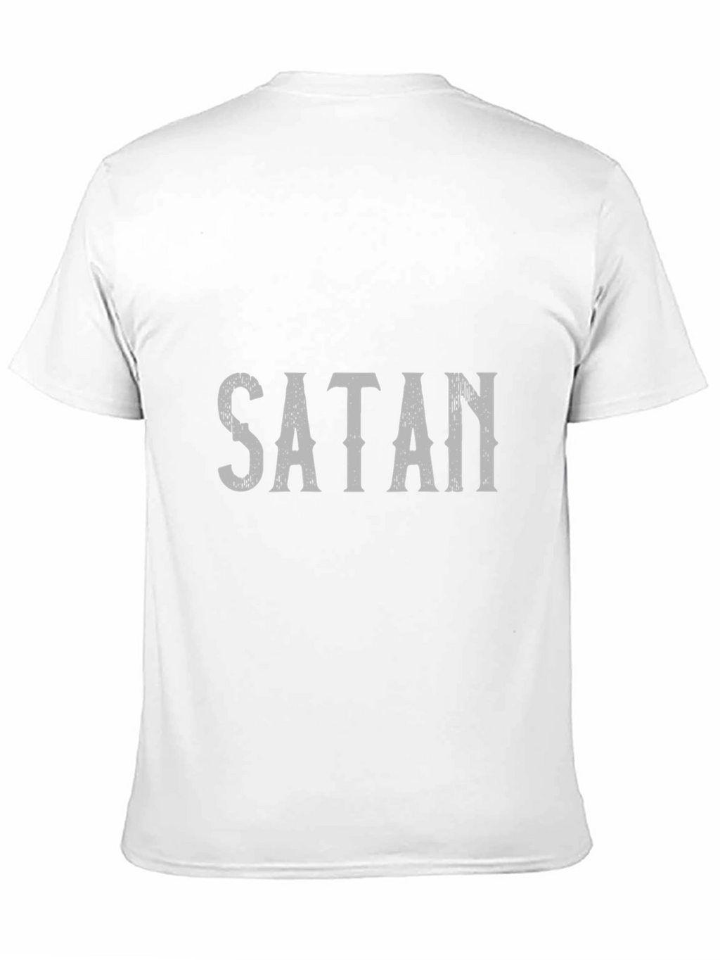 Satan Graphic Print Black T-Shirt