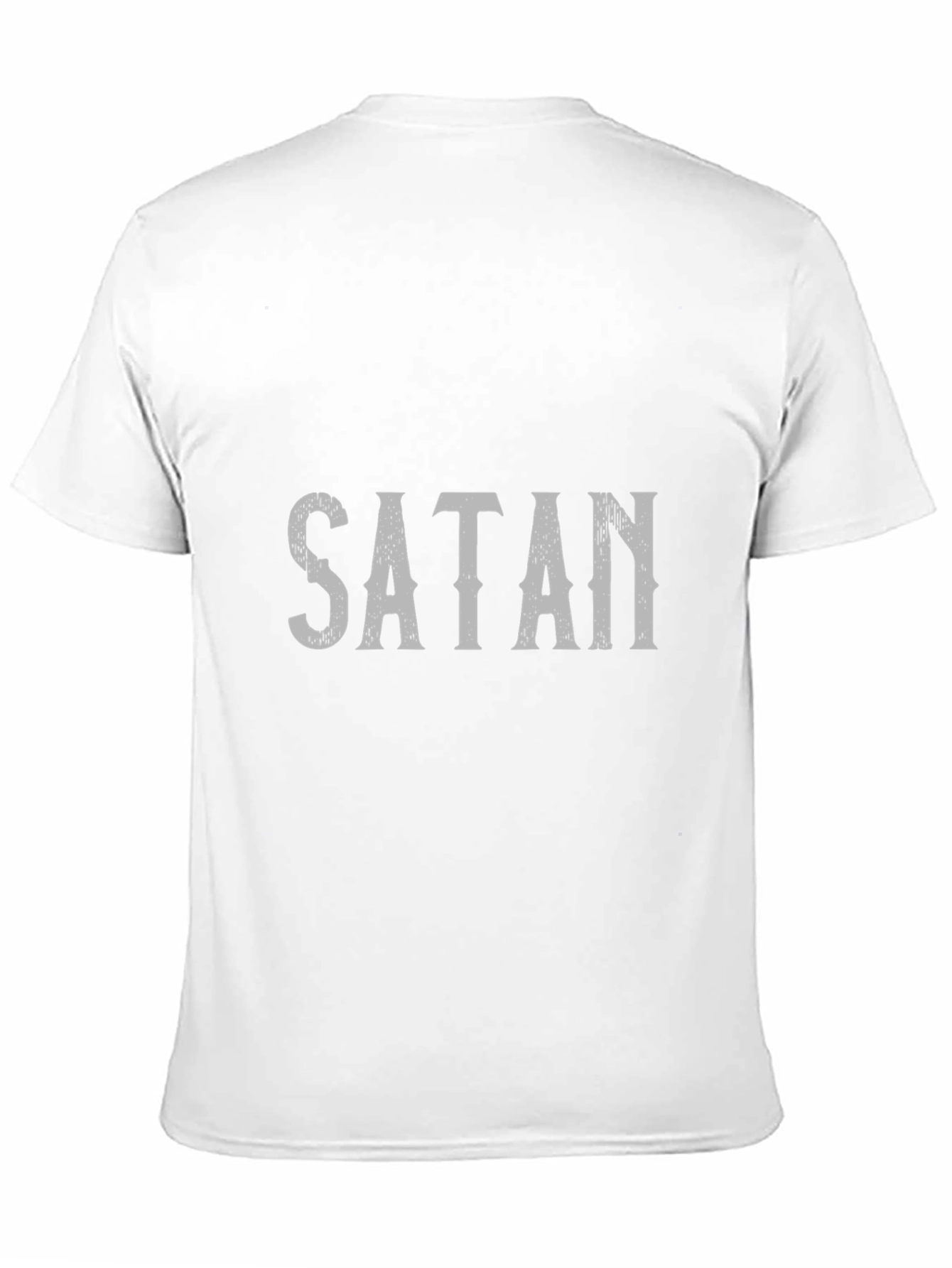 Satan Graphic Print Black T-Shirt