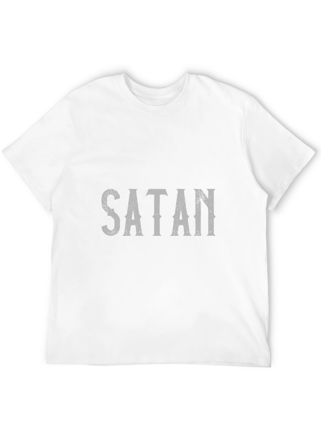 Satan Graphic Print Black T-Shirt