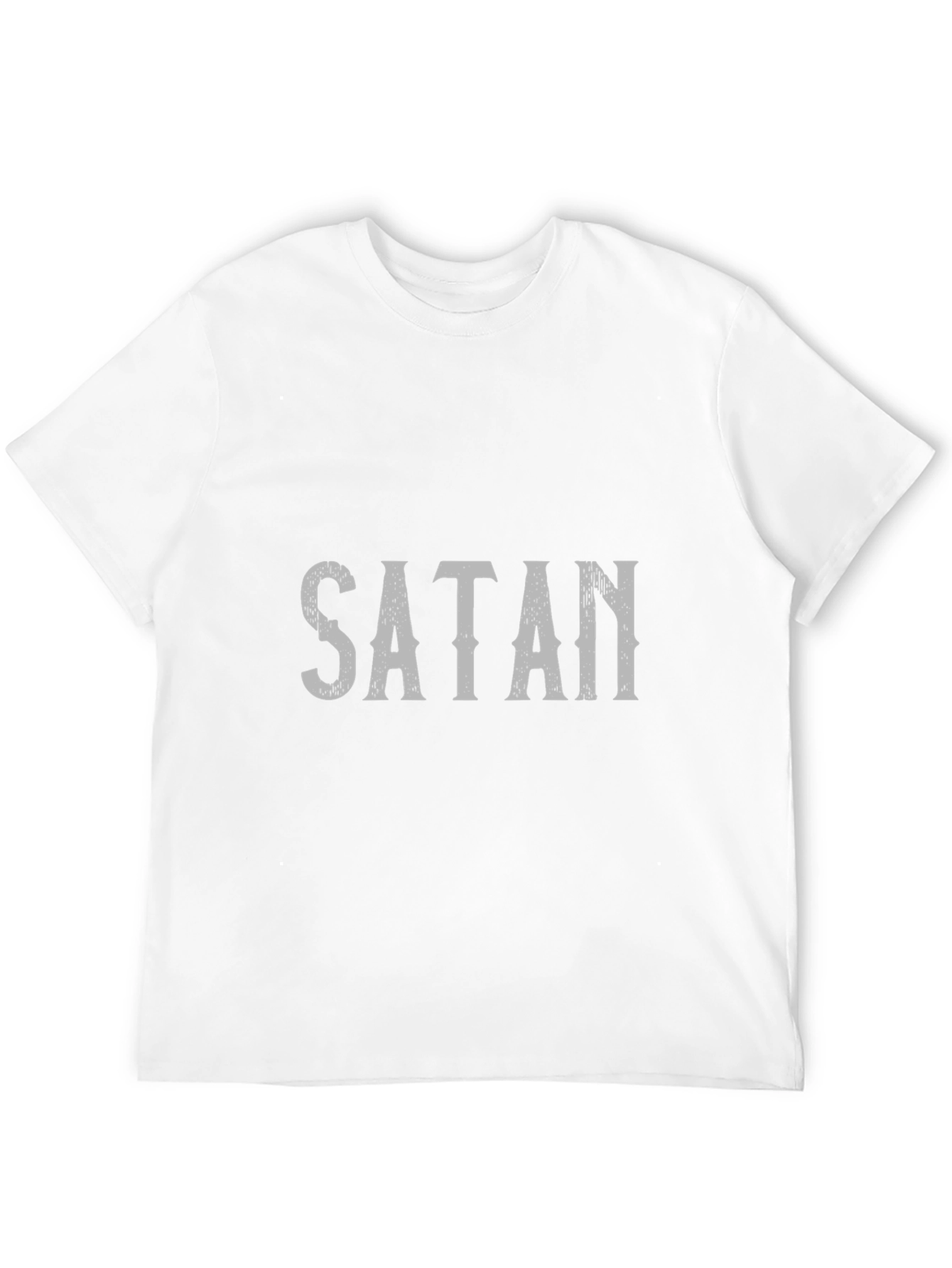 Satan Graphic Print Black T-Shirt