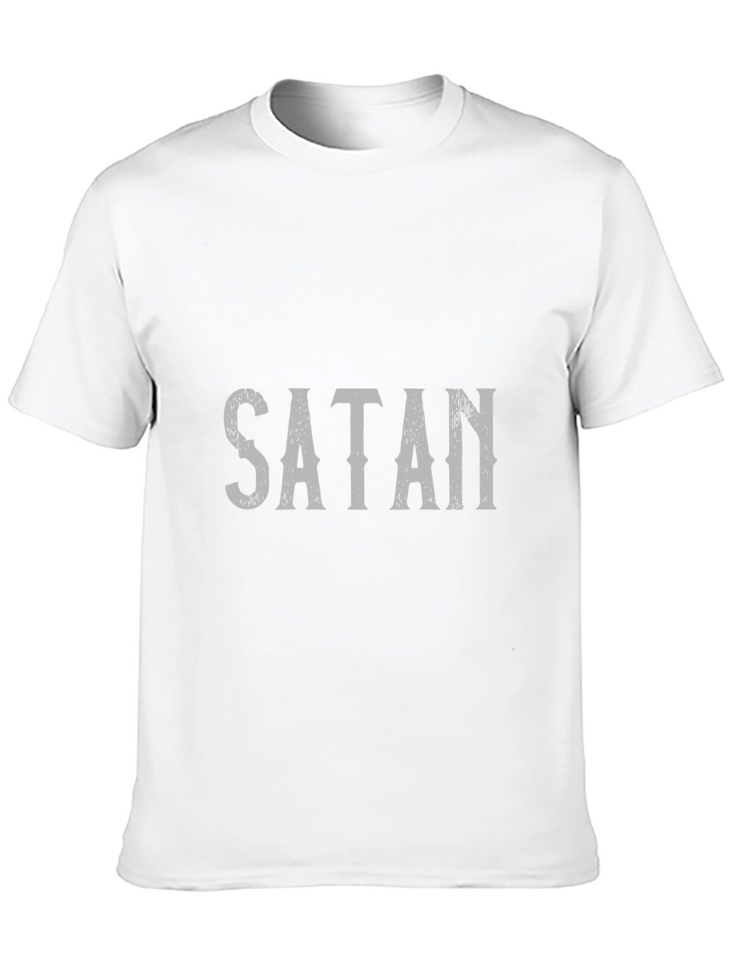 Satan Graphic Print Black T-Shirt