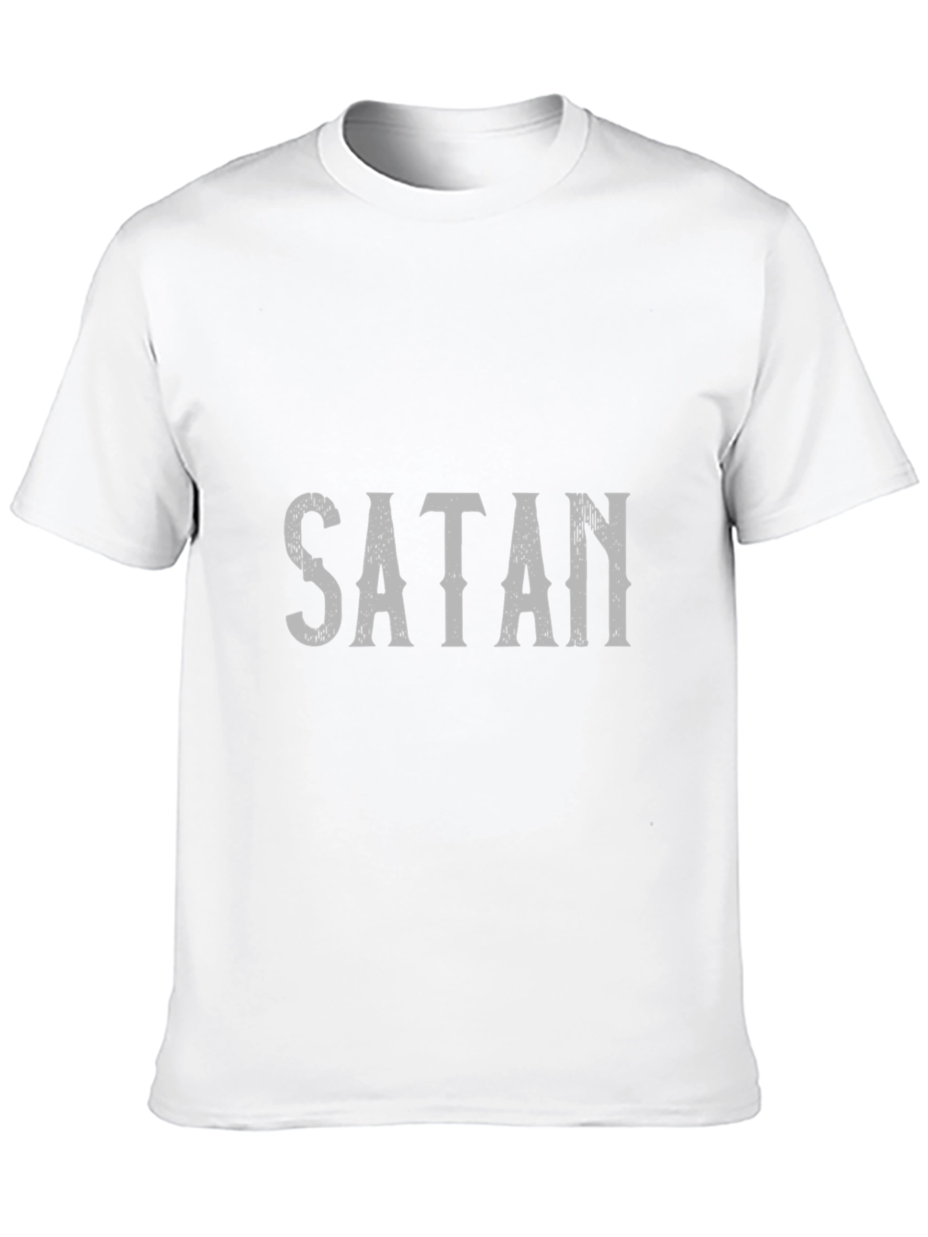 Satan Graphic Print Black T-Shirt