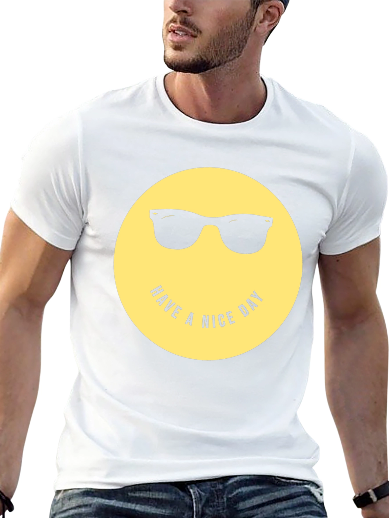 Have A Nice Day Graphic Tee - Black