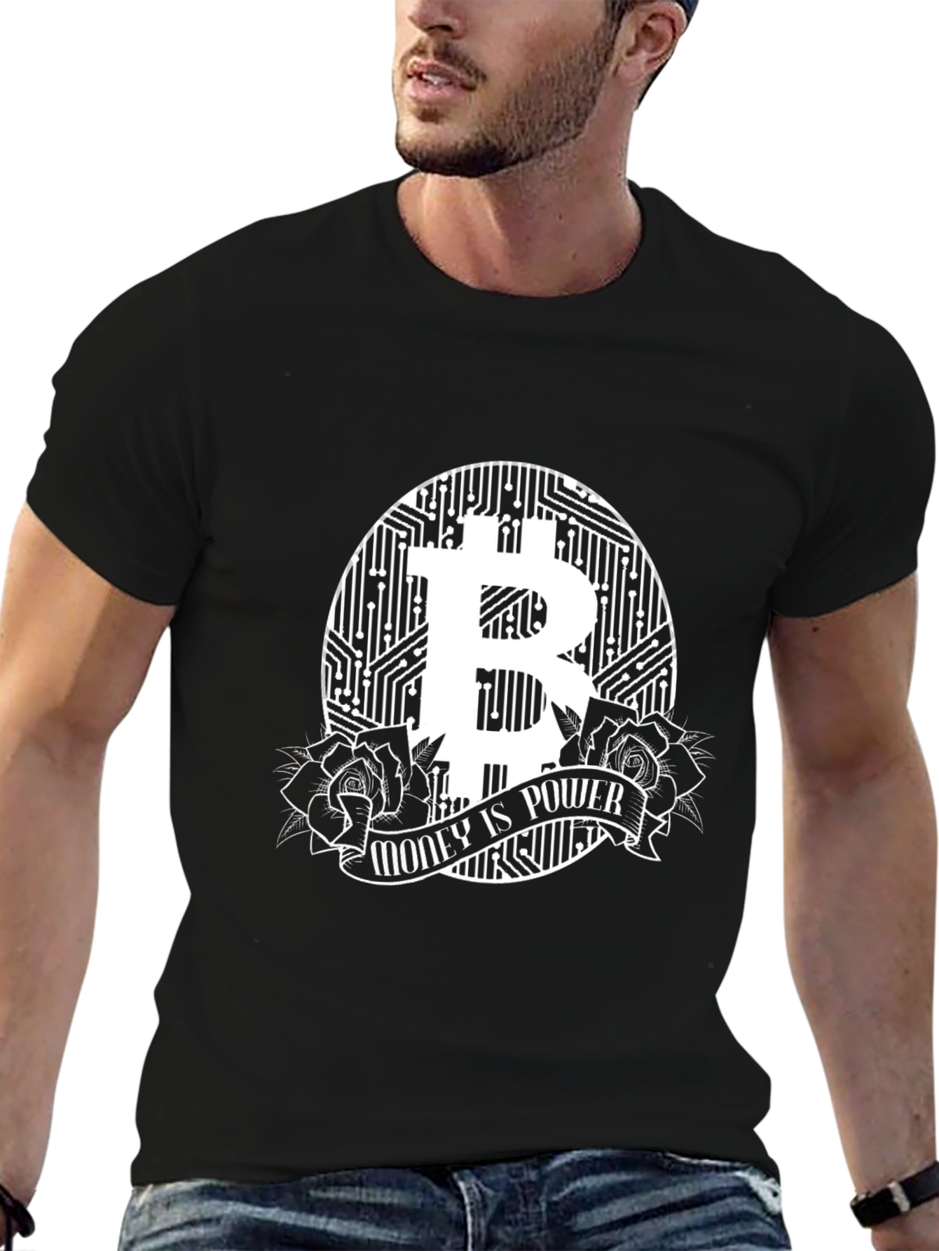 Bitcoin Money is Power Graphic T-Shirt
