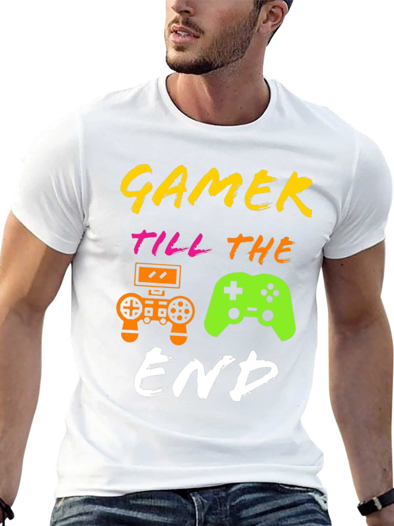 Gamer Till The End Graphic T-Shirt