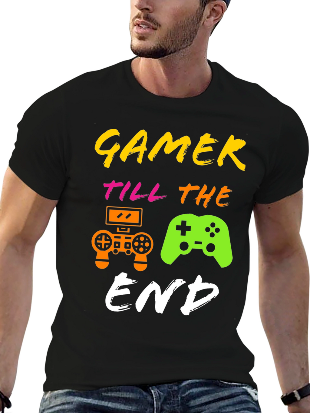 Gamer Till The End Graphic T-Shirt