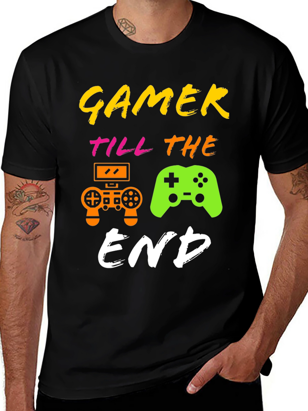 Gamer Till The End Graphic T-Shirt