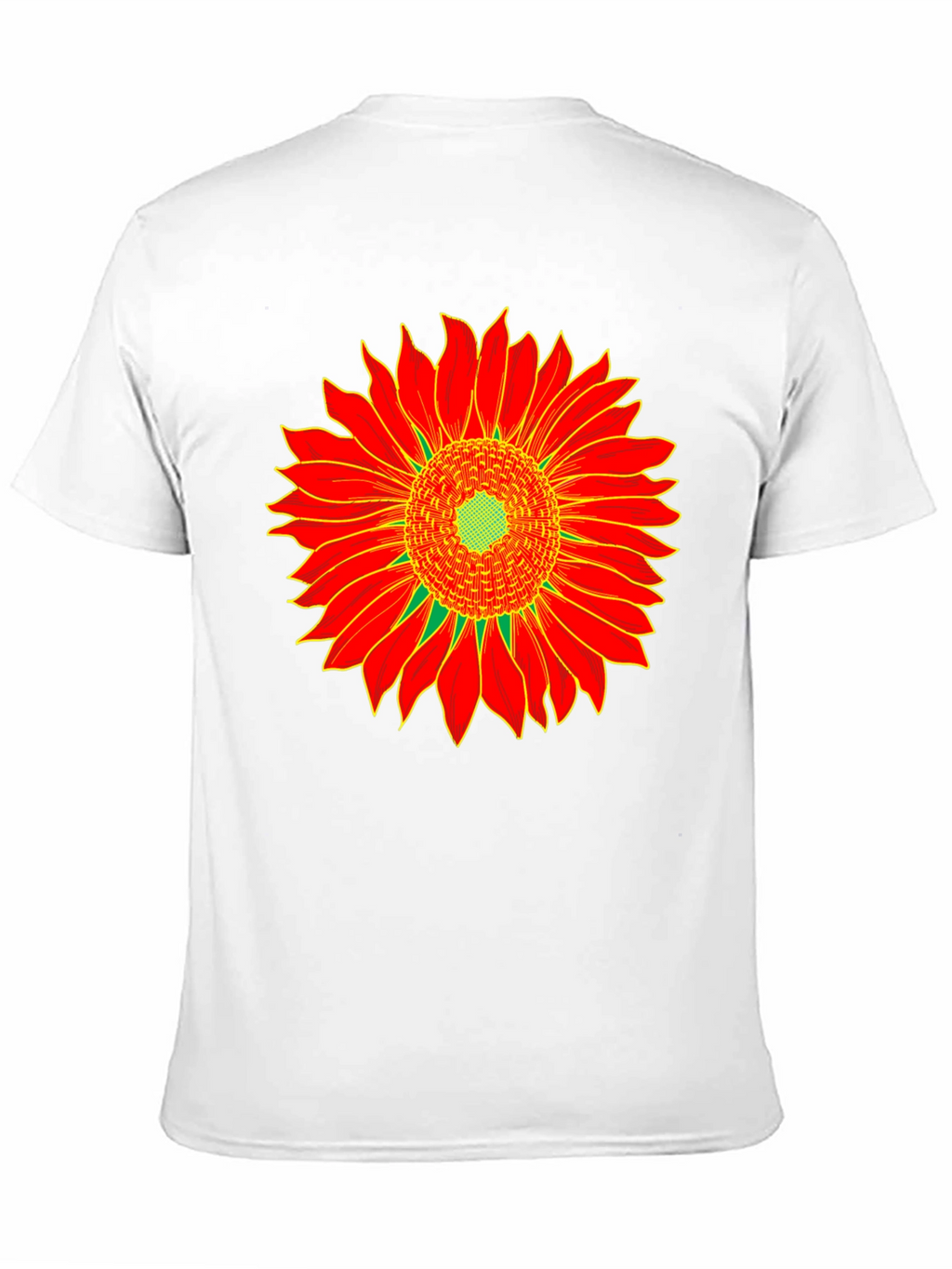Sunflower Graphic Tee - Black Cotton T-Shirt