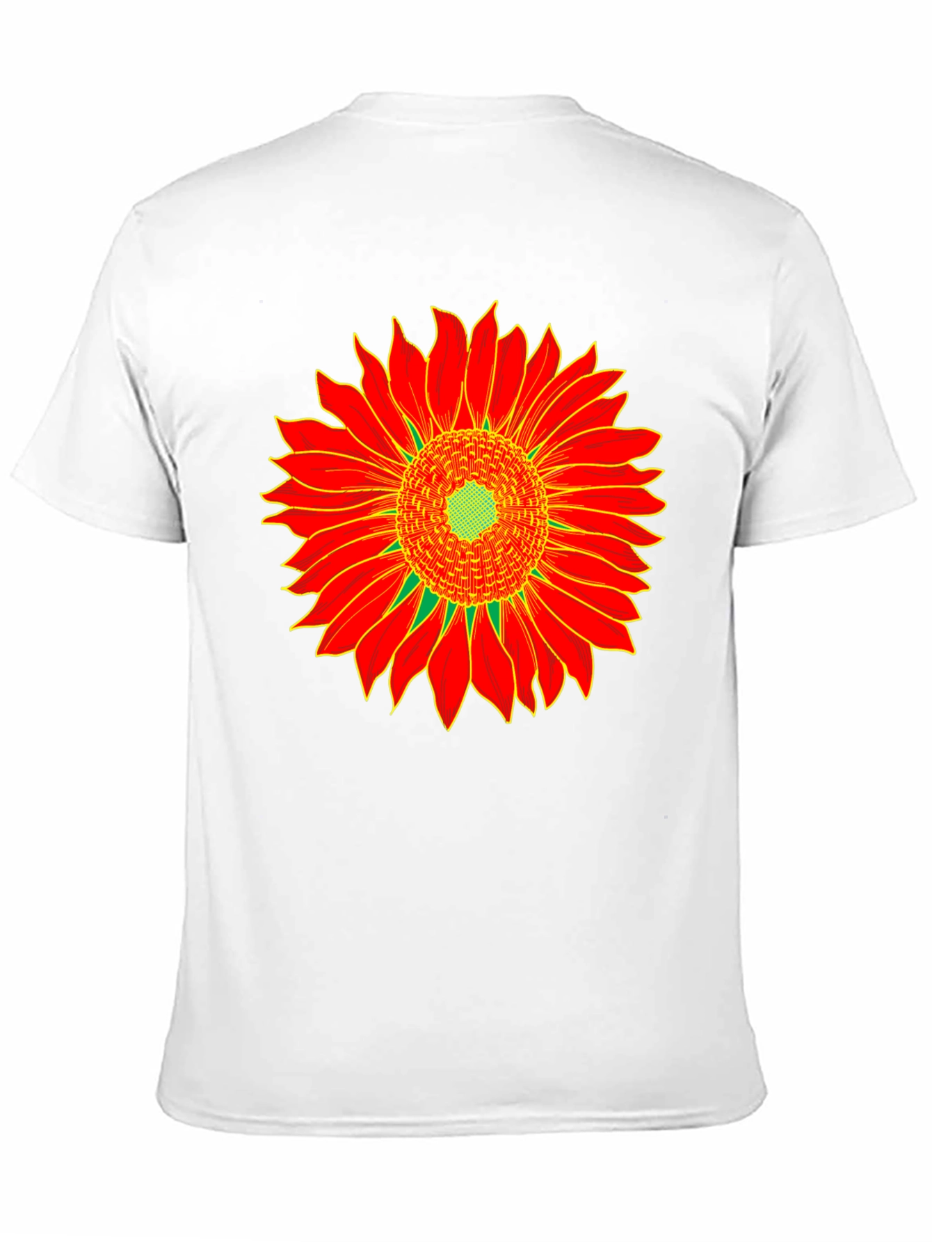 Sunflower Graphic Tee - Black Cotton T-Shirt