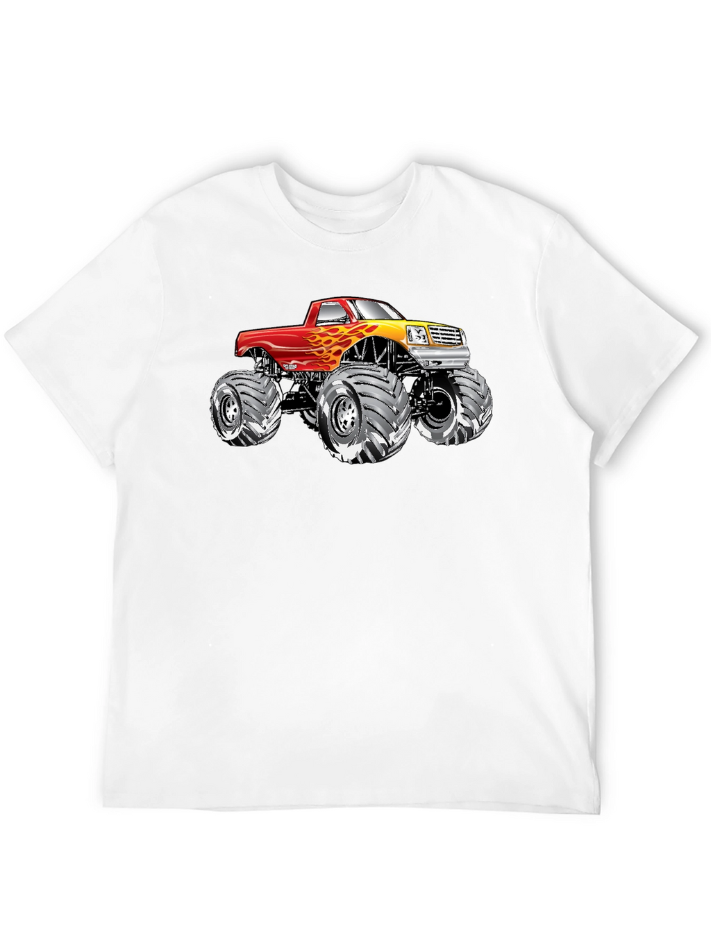 Monster Truck Graphic Tee - Black Cotton T-Shirt