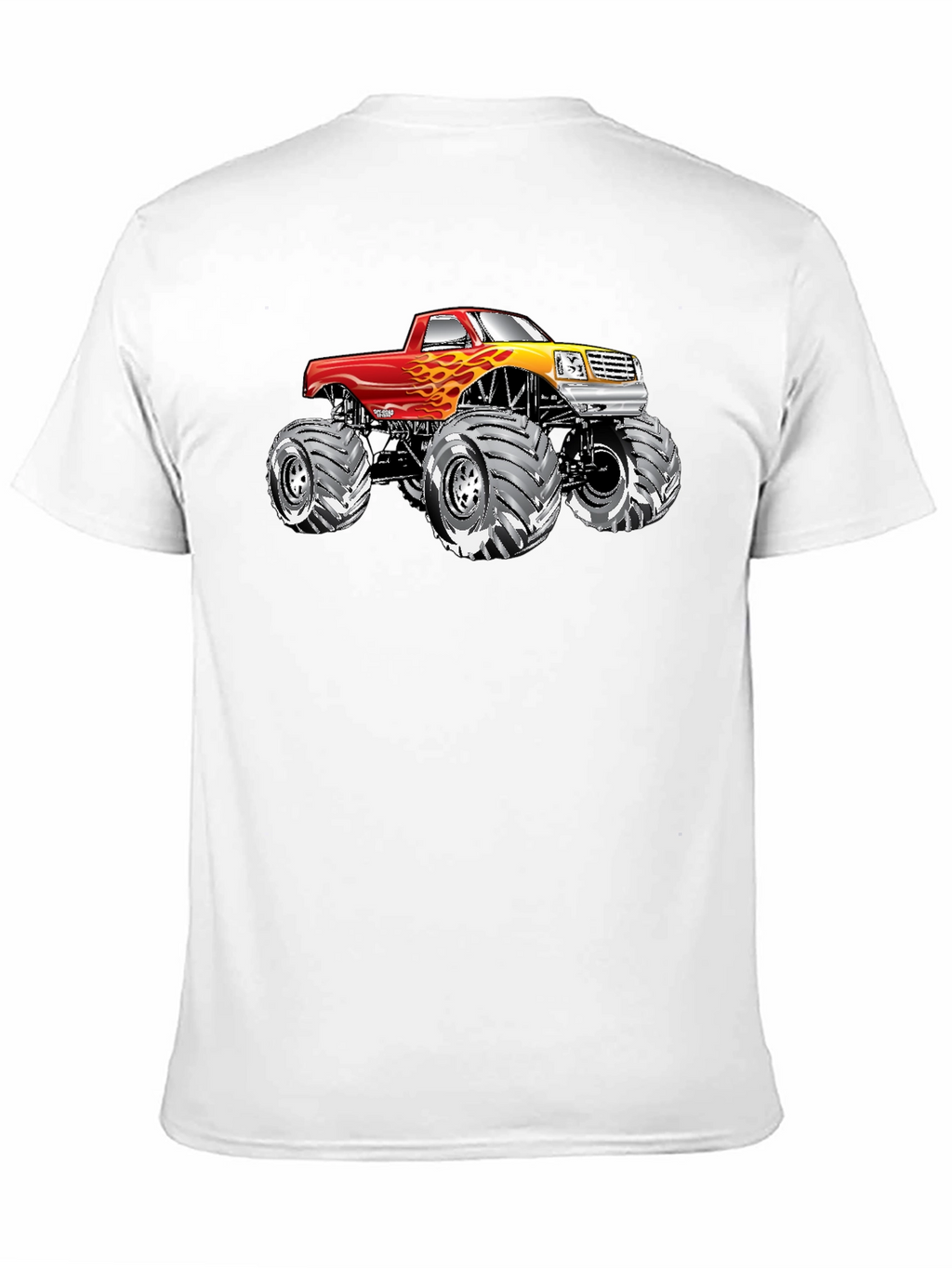 Monster Truck Graphic Tee - Black Cotton T-Shirt