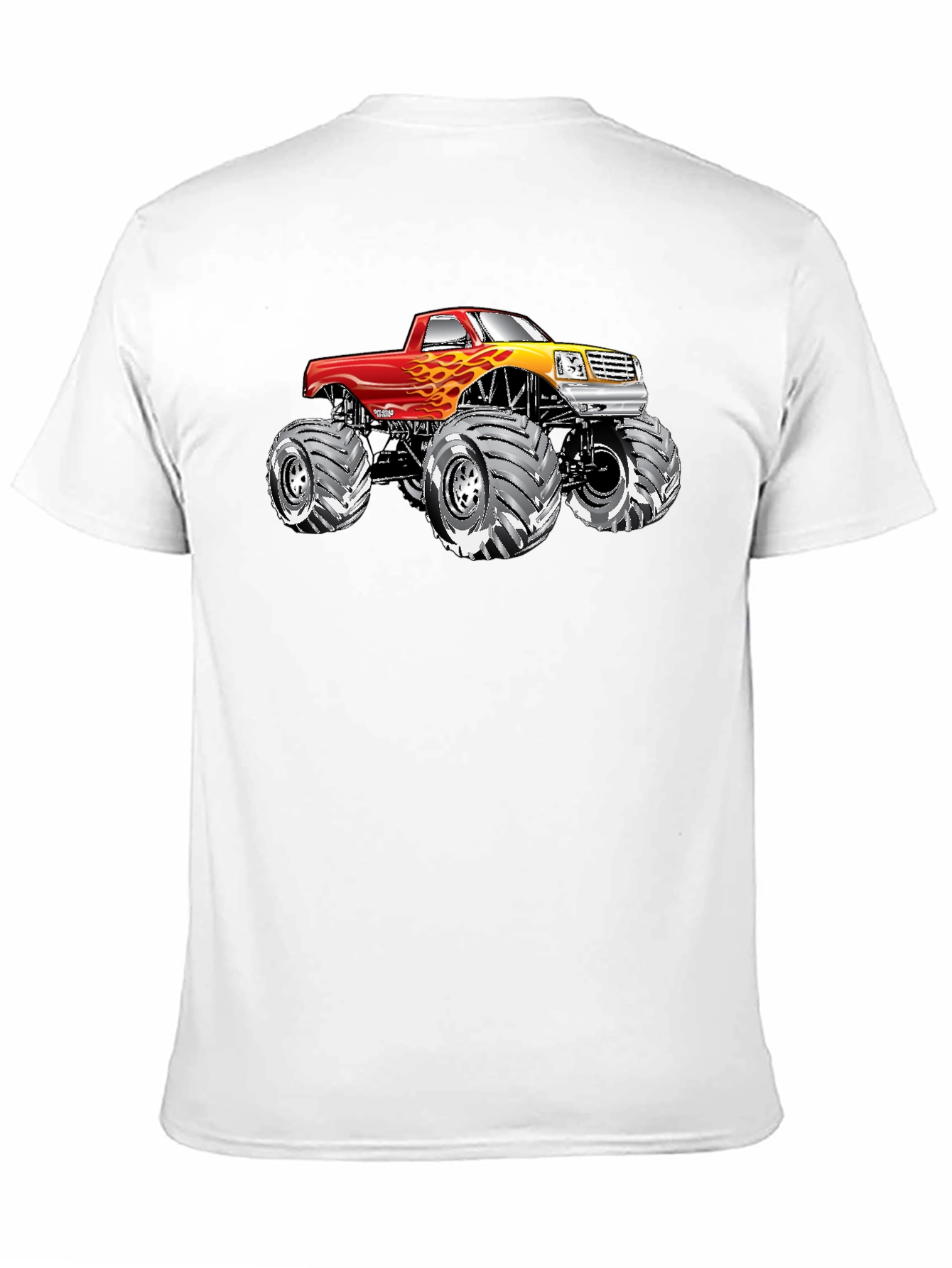 Monster Truck Graphic Tee - Black Cotton T-Shirt