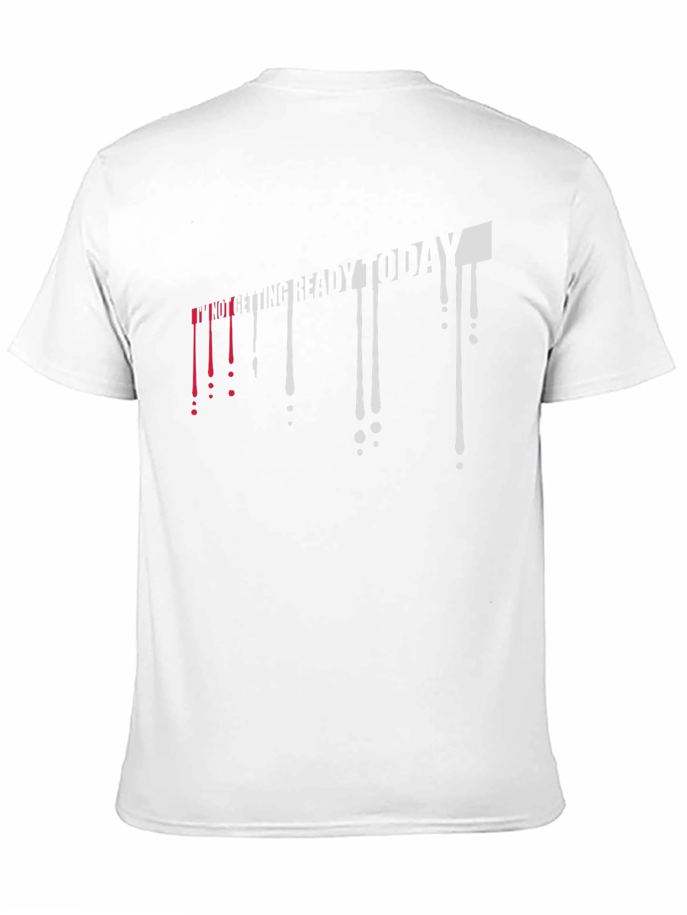 Im Not Getting Ready Today Mens Black T-Shirt
