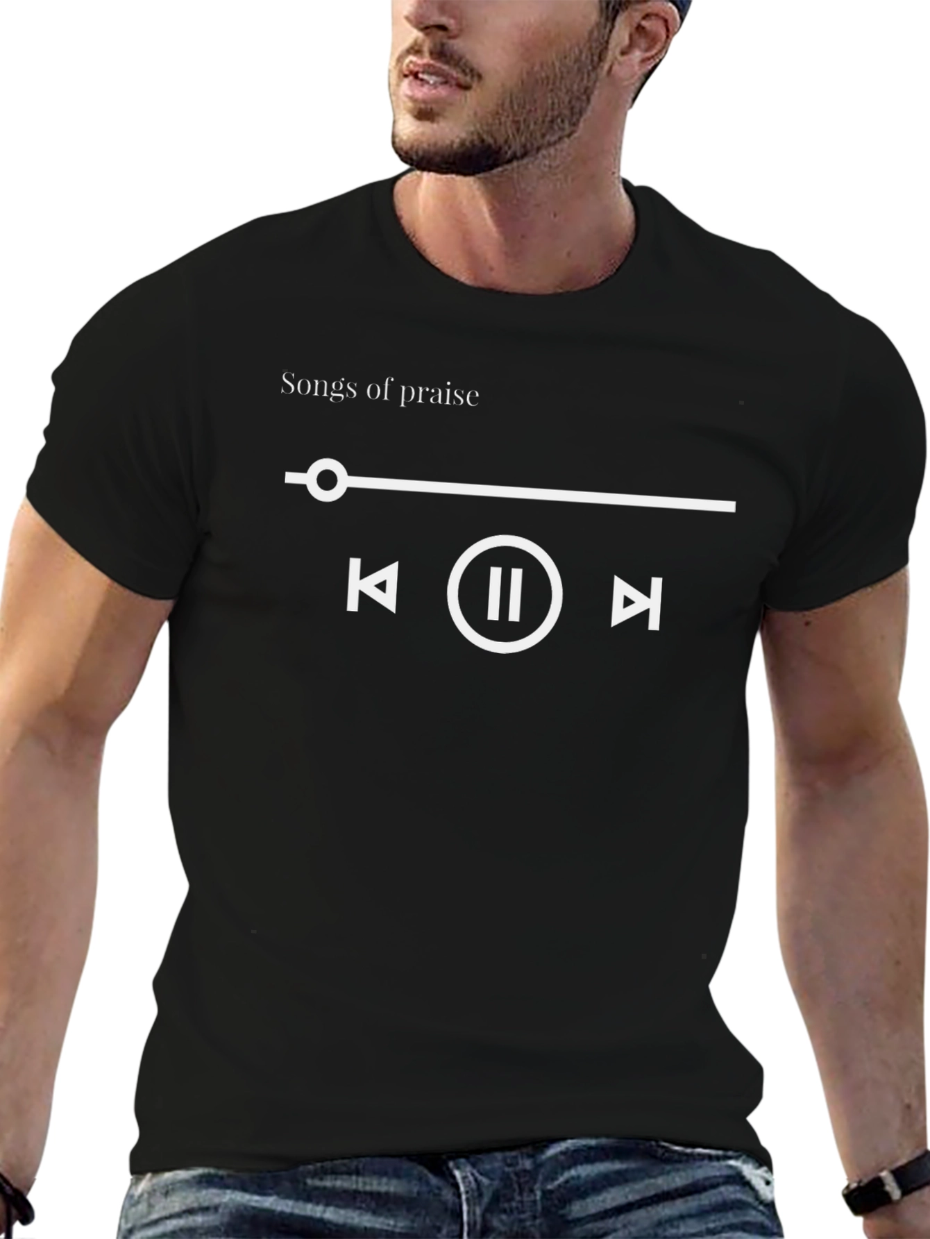 Songs of Praise Music Player Graphic T-Shirt