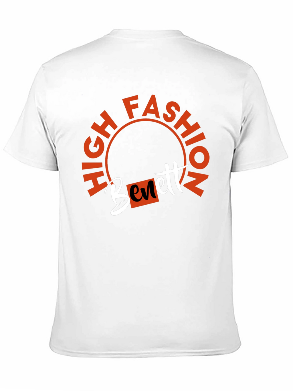 High Fashion Bennett Black Graphic Tee