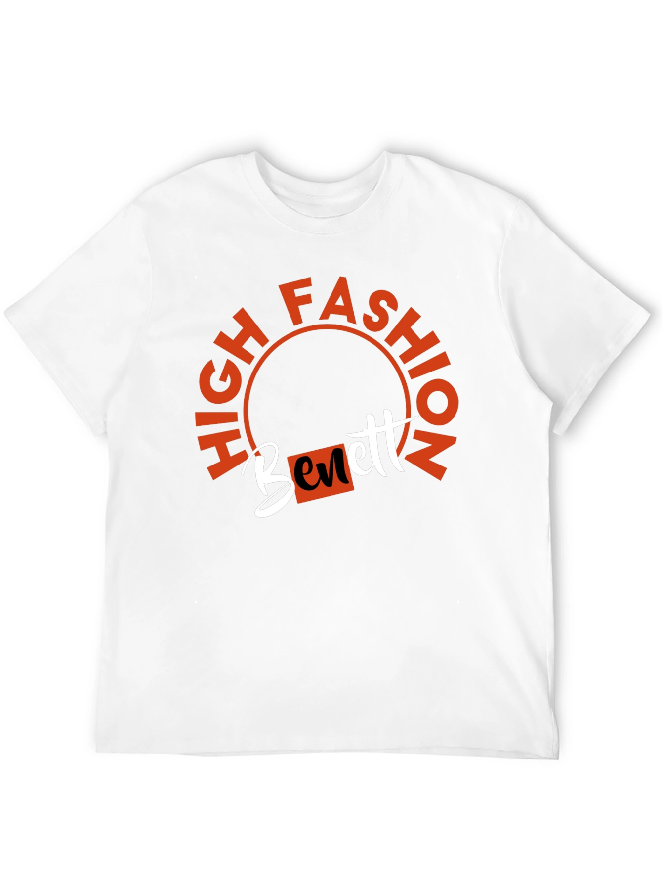 High Fashion Bennett Black Graphic Tee