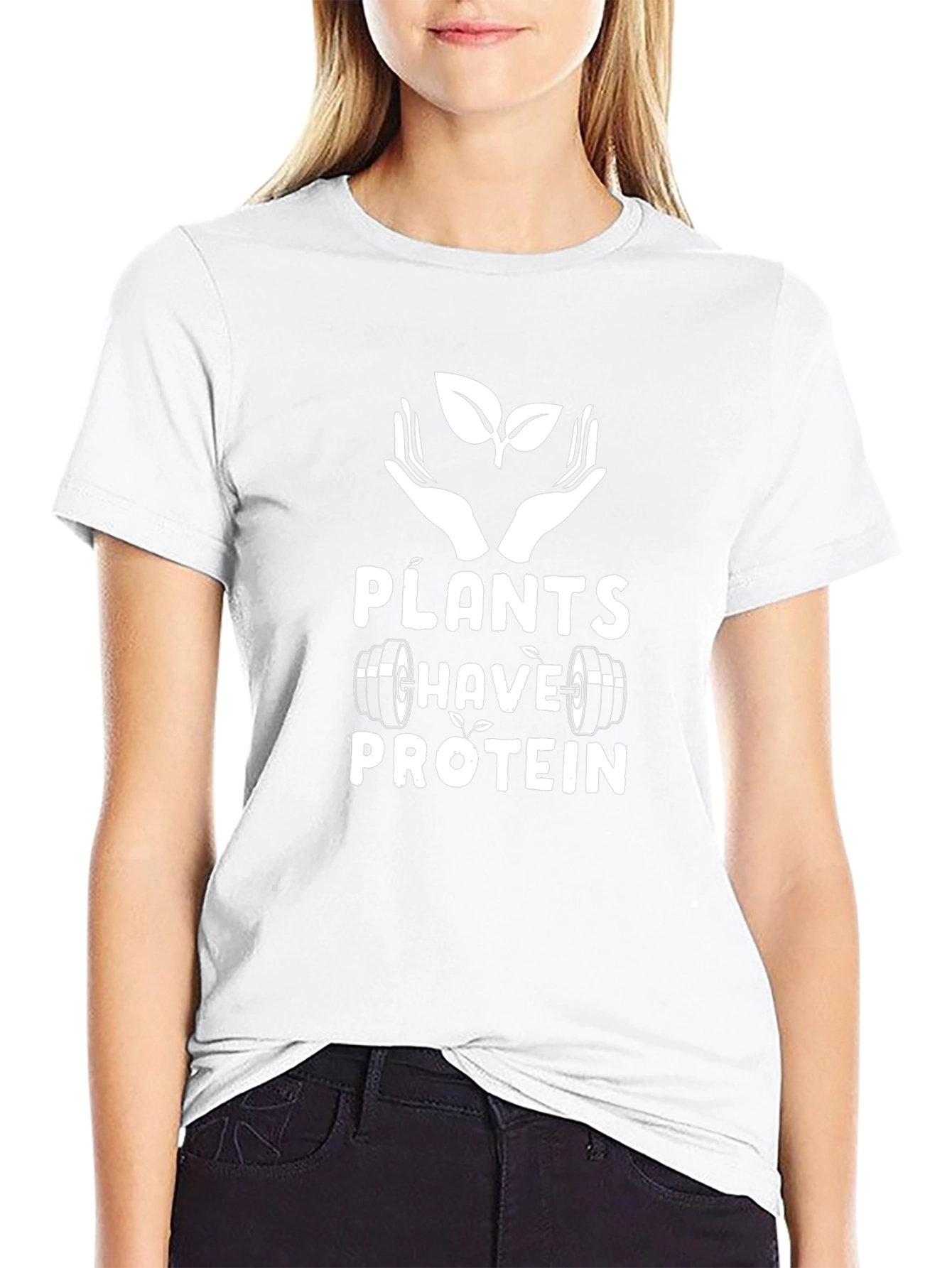 Plants Have Protein T-Shirt - Vegan Fitness Tee
