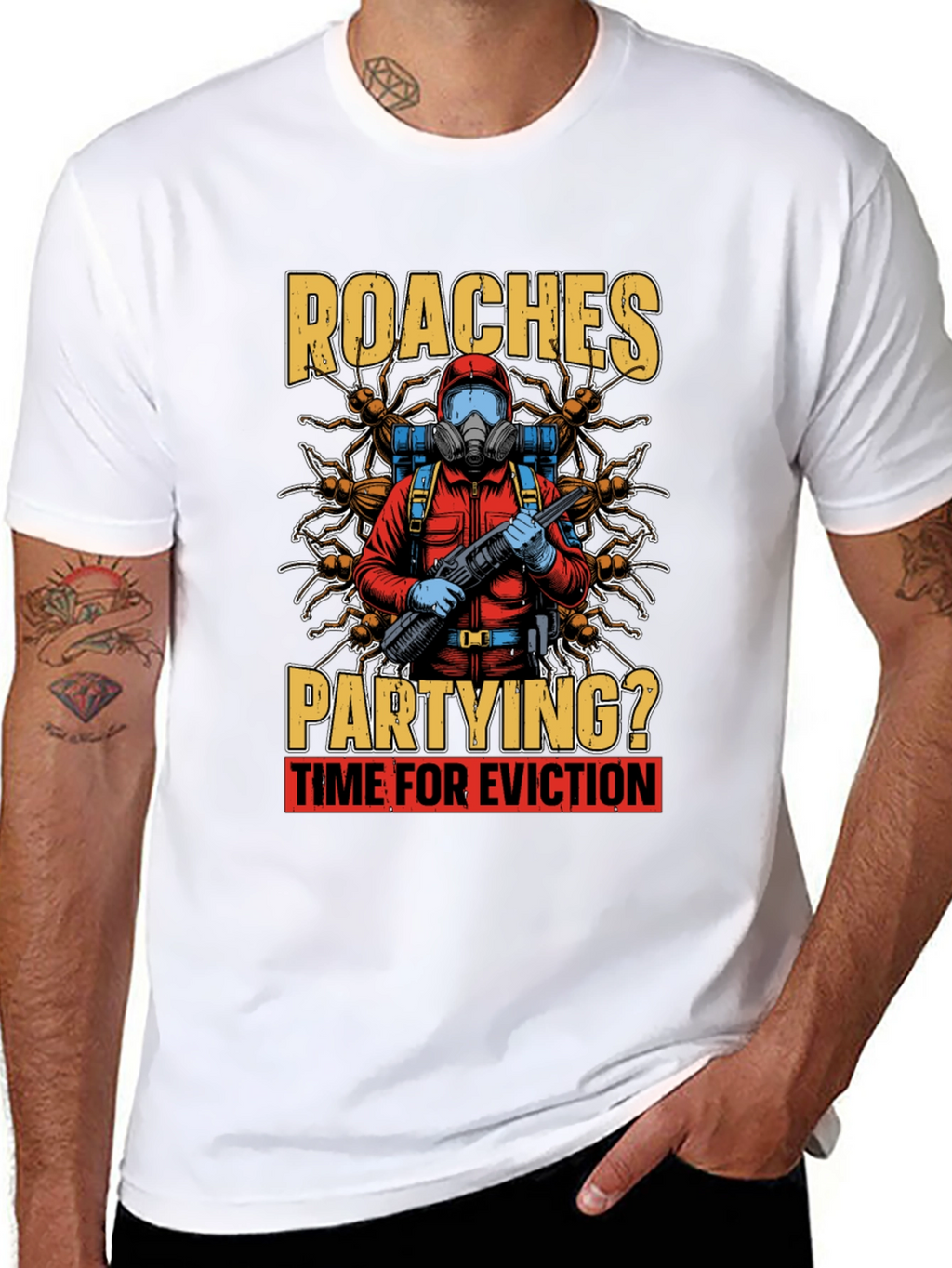 Roaches Partying? Eviction Time T-Shirt