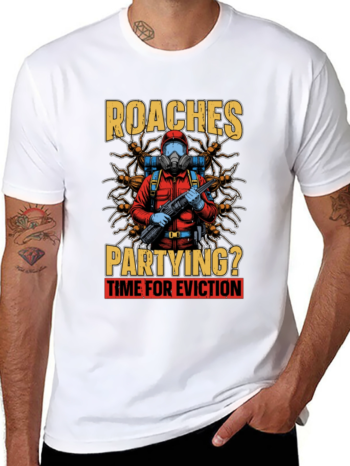 Roaches Partying? Eviction Time T-Shirt