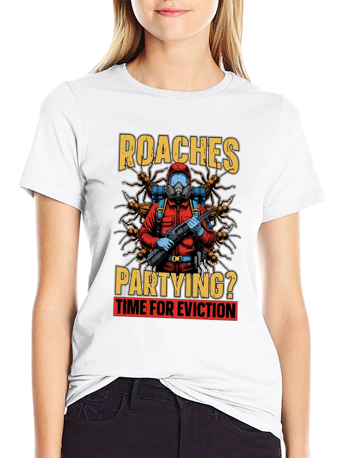 Roaches Partying? Eviction Time T-Shirt