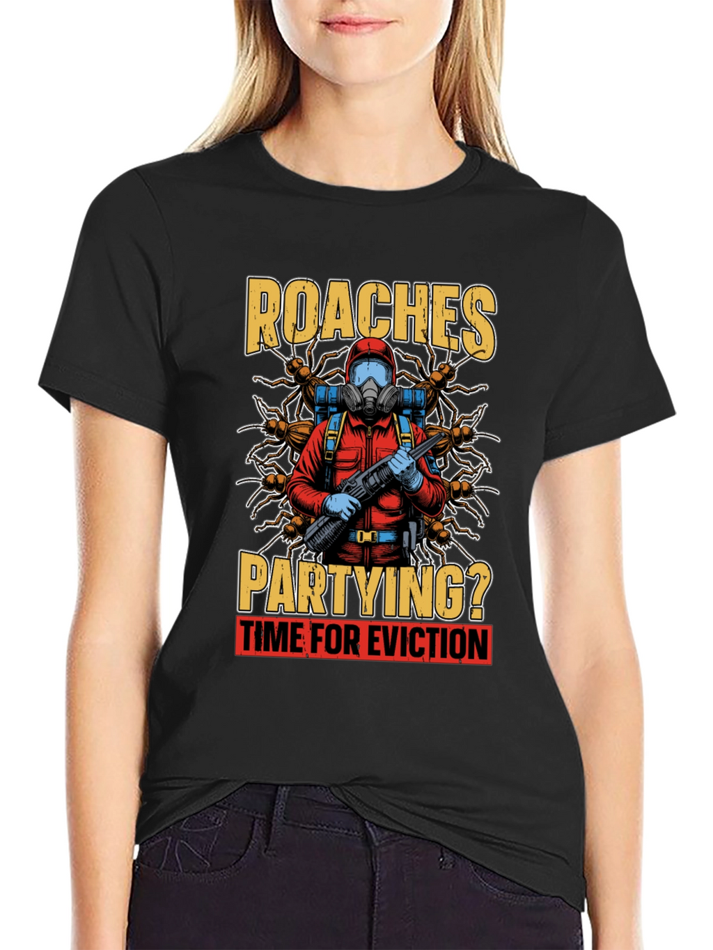 Roaches Partying? Eviction Time T-Shirt