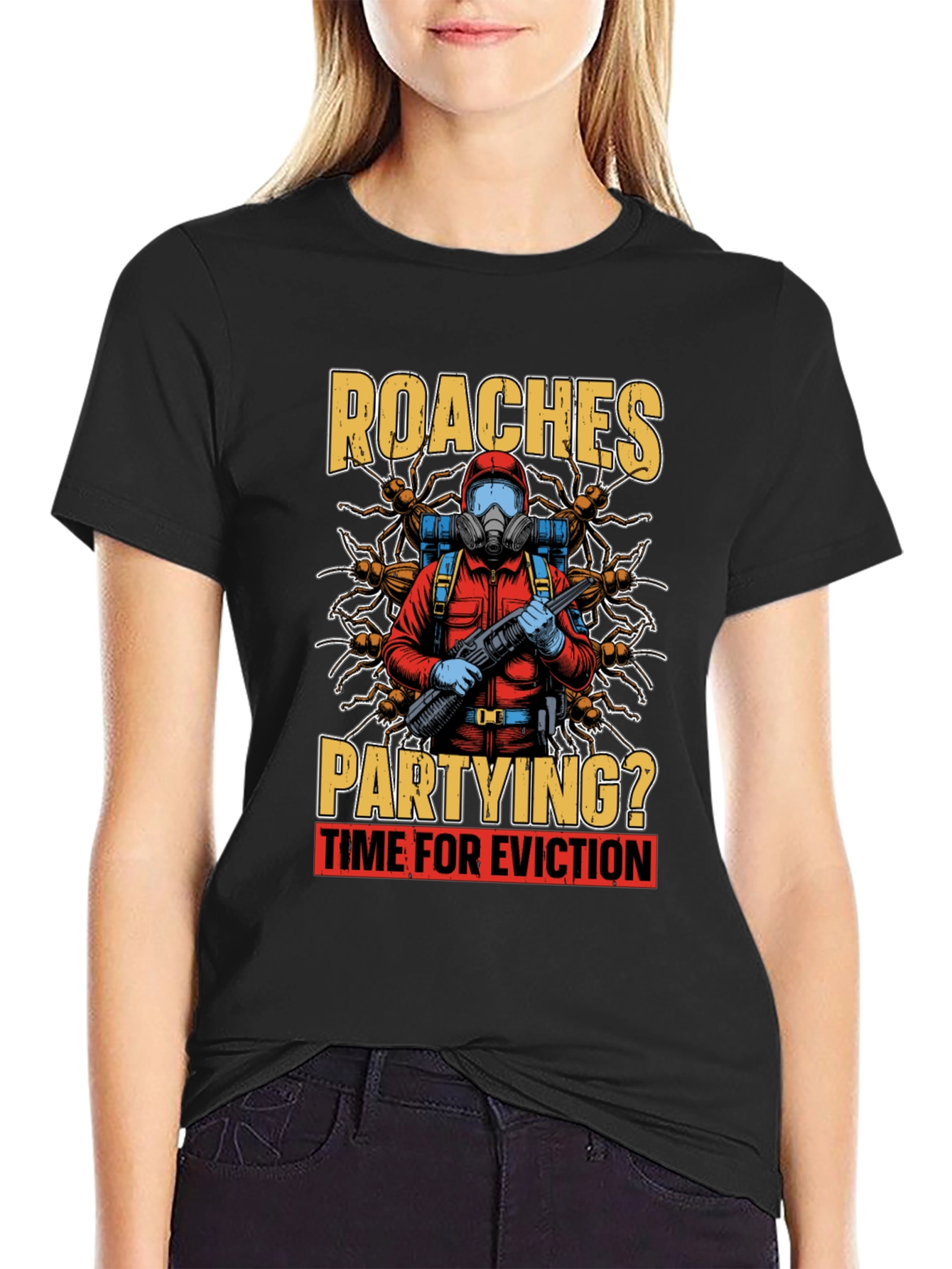 Roaches Partying? Eviction Time T-Shirt