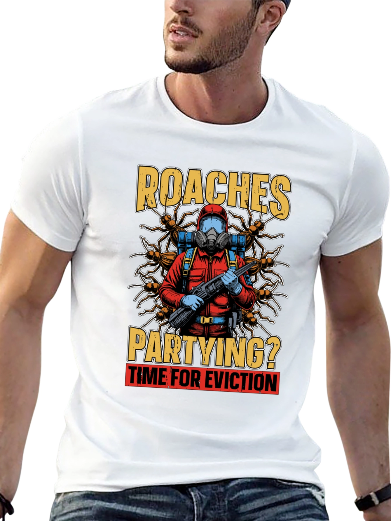 Roaches Partying? Eviction Time T-Shirt