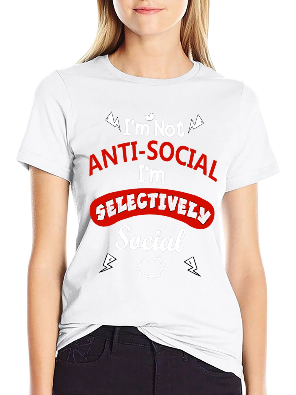 Selectively Social Graphic Tee - Black