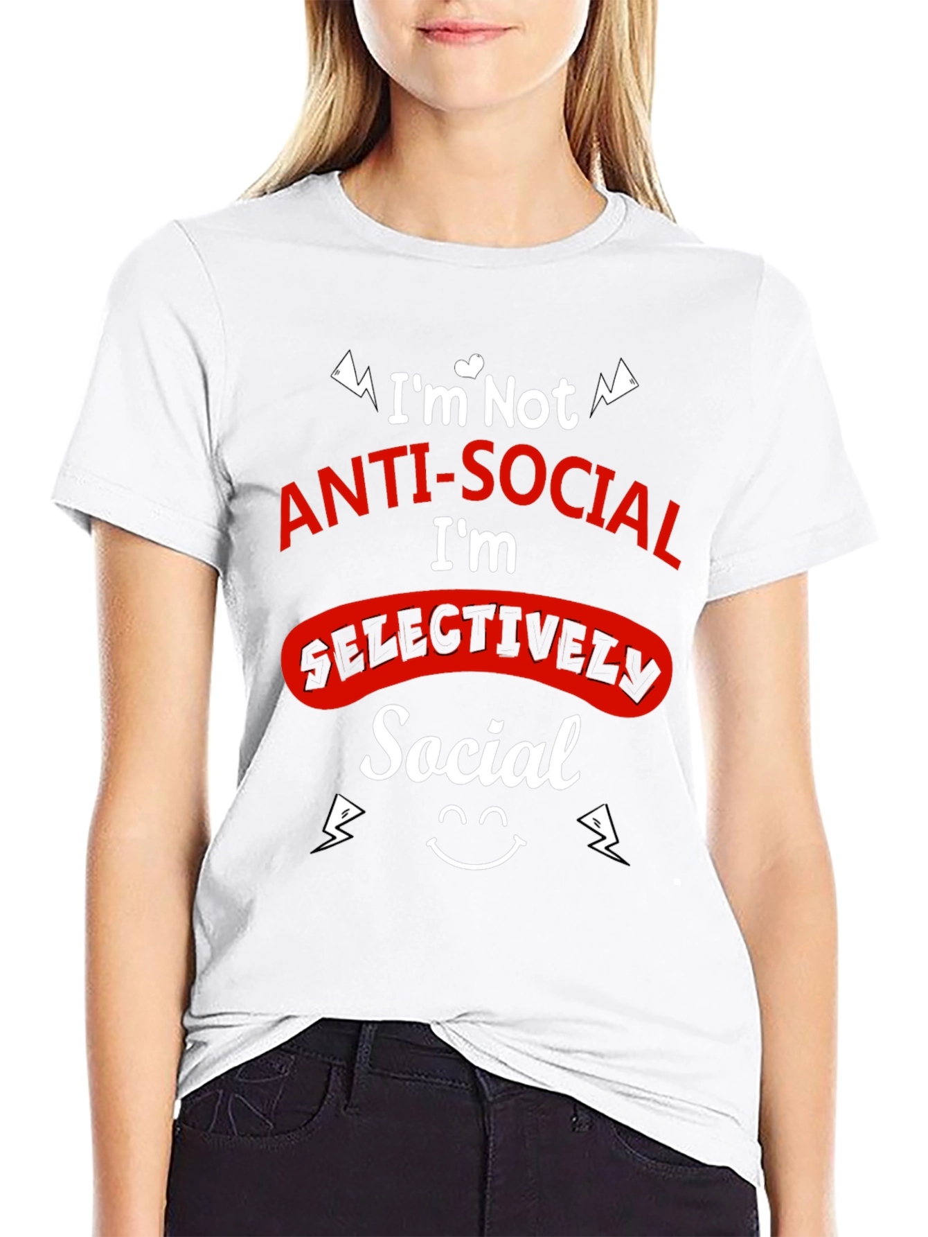 Selectively Social Graphic Tee - Black