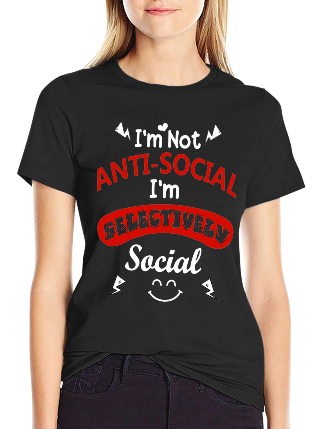Selectively Social Graphic Tee - Black