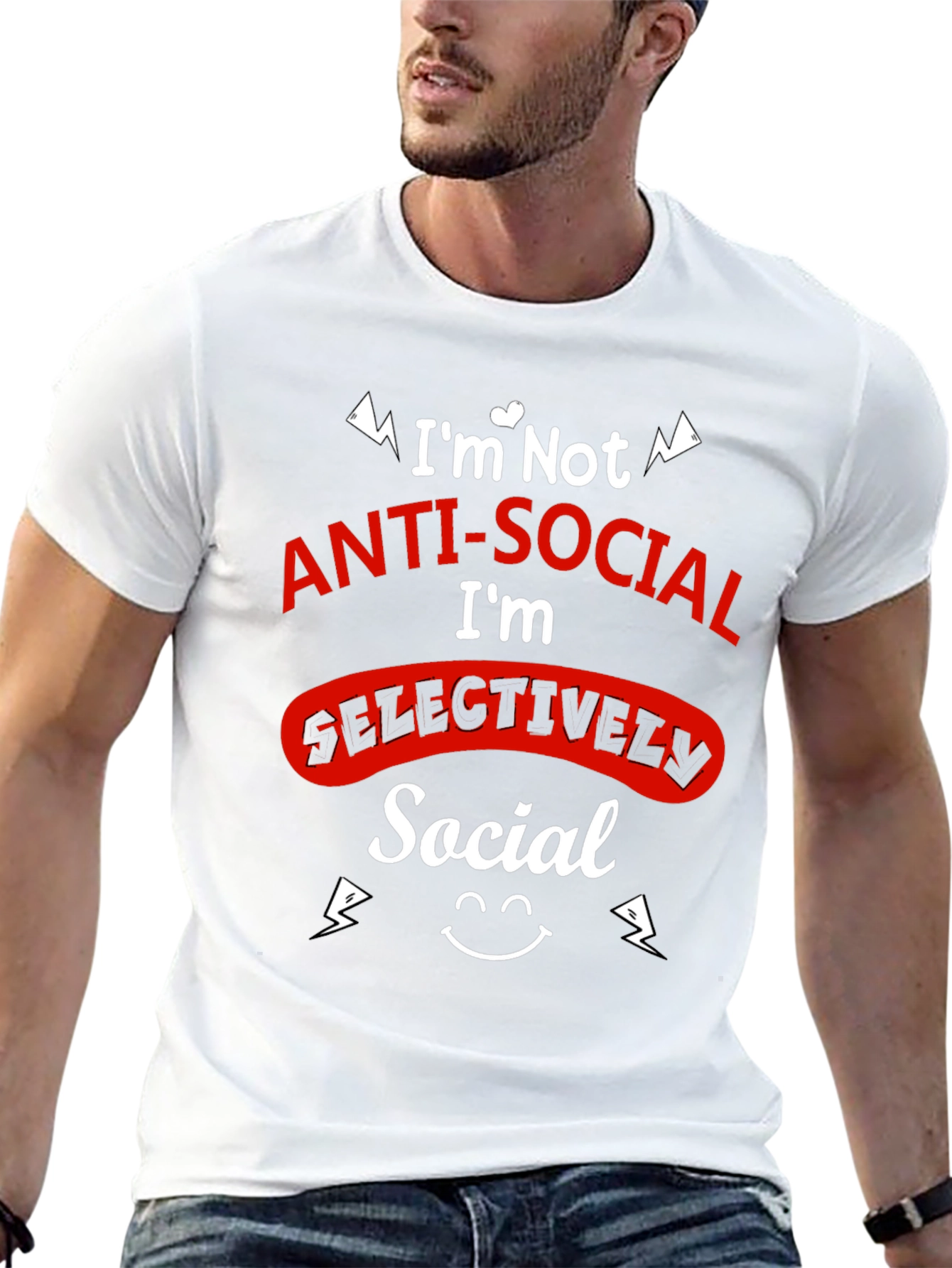 Selectively Social Graphic Tee - Black